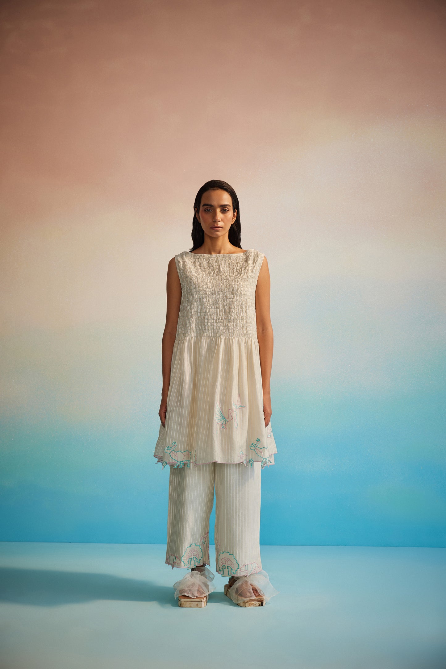 Miyabi Ruching Dress Set