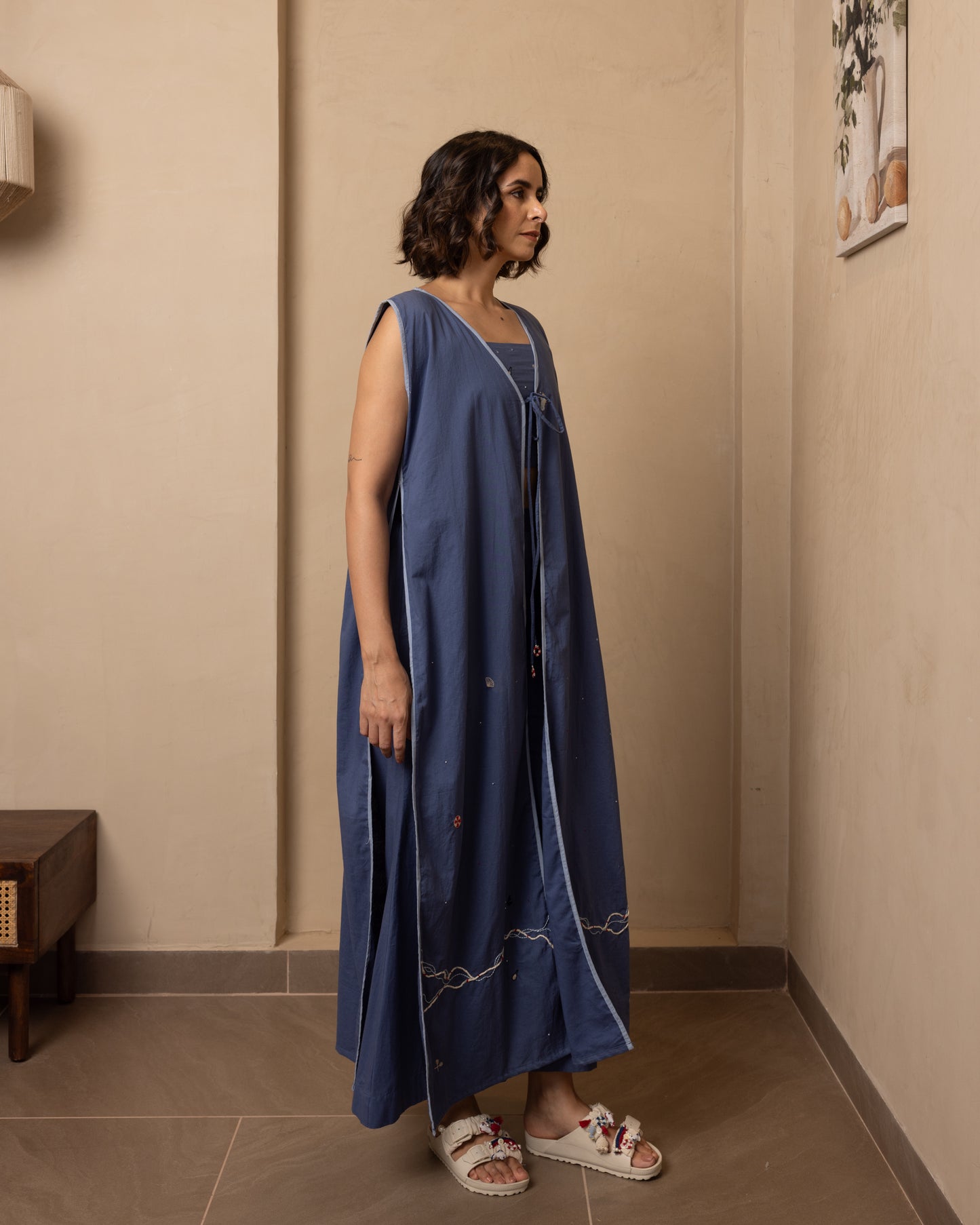 Shore 3 Piece (Top, Jacket and Pants) Set (Dark Blue)