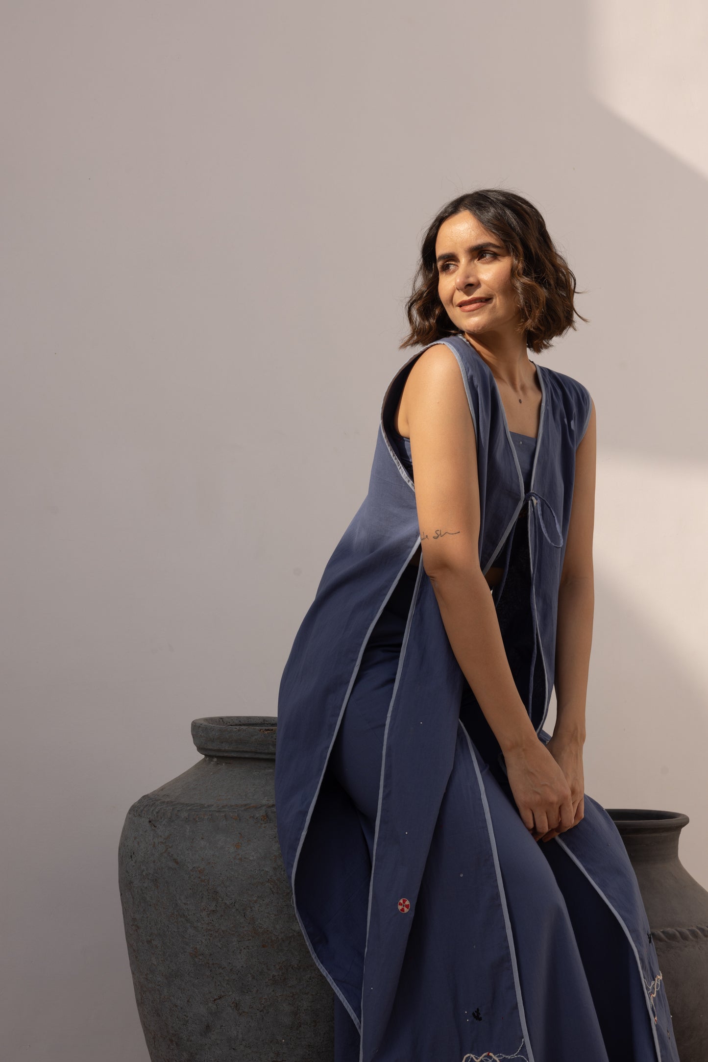 Shore 3 Piece (Top, Jacket and Pants) Set (Dark Blue)