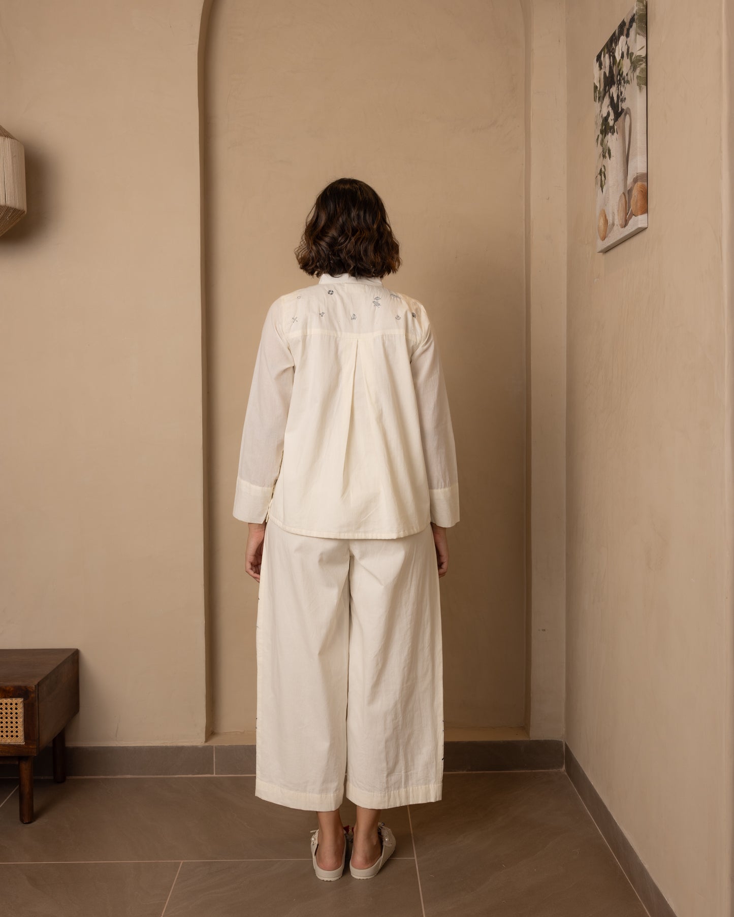 Celeste Top and Pants Set (Beige)