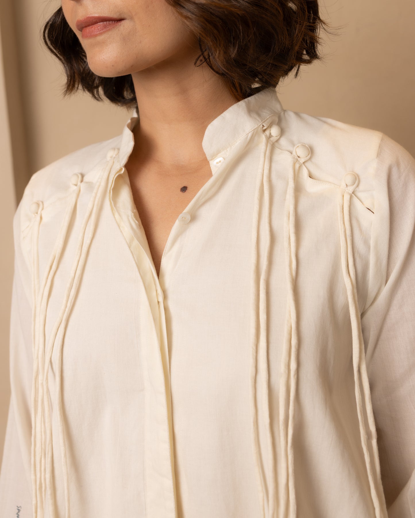 Celeste Top and Pants Set (Beige)