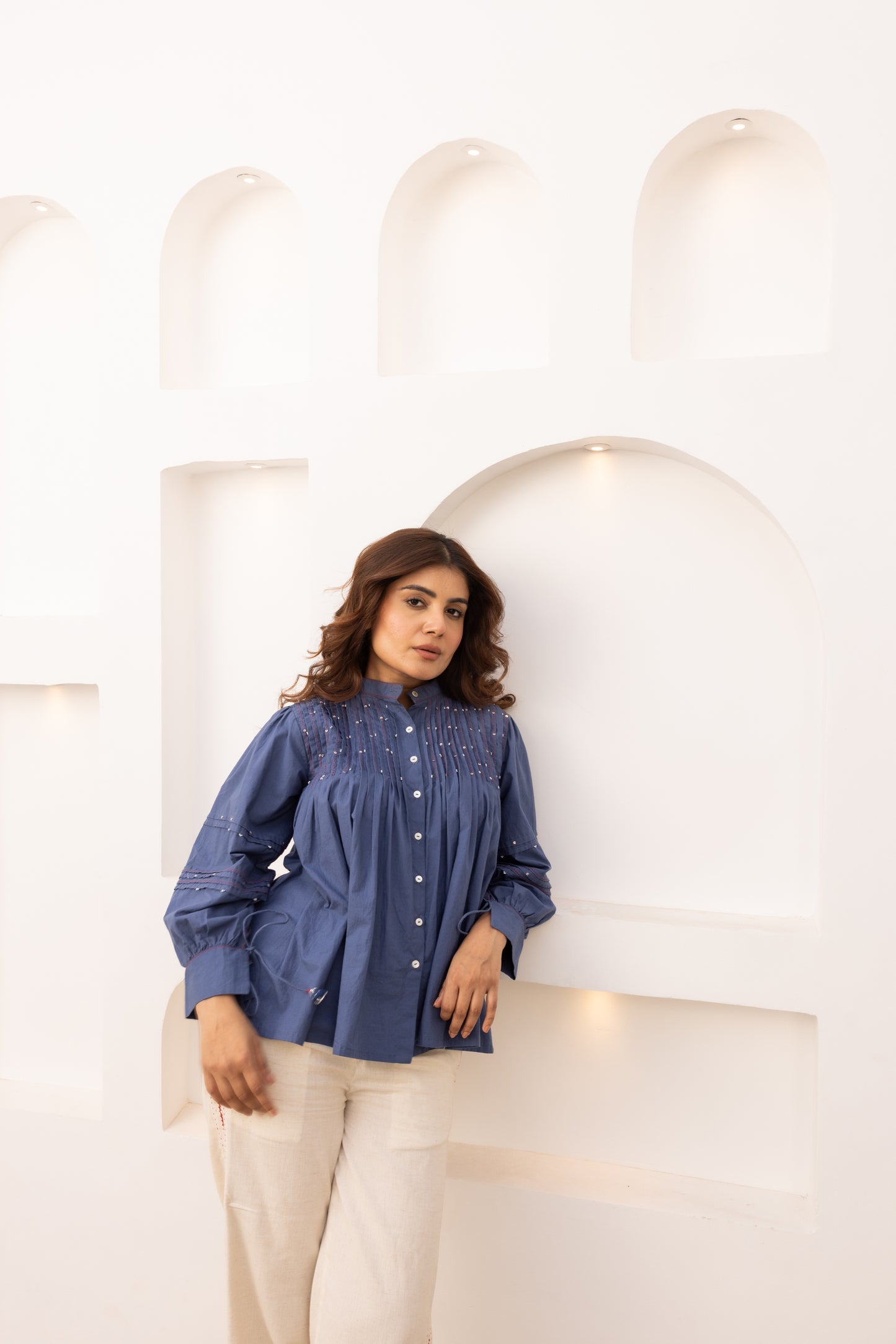 Brig Top and Pants Set (Dark Blue)