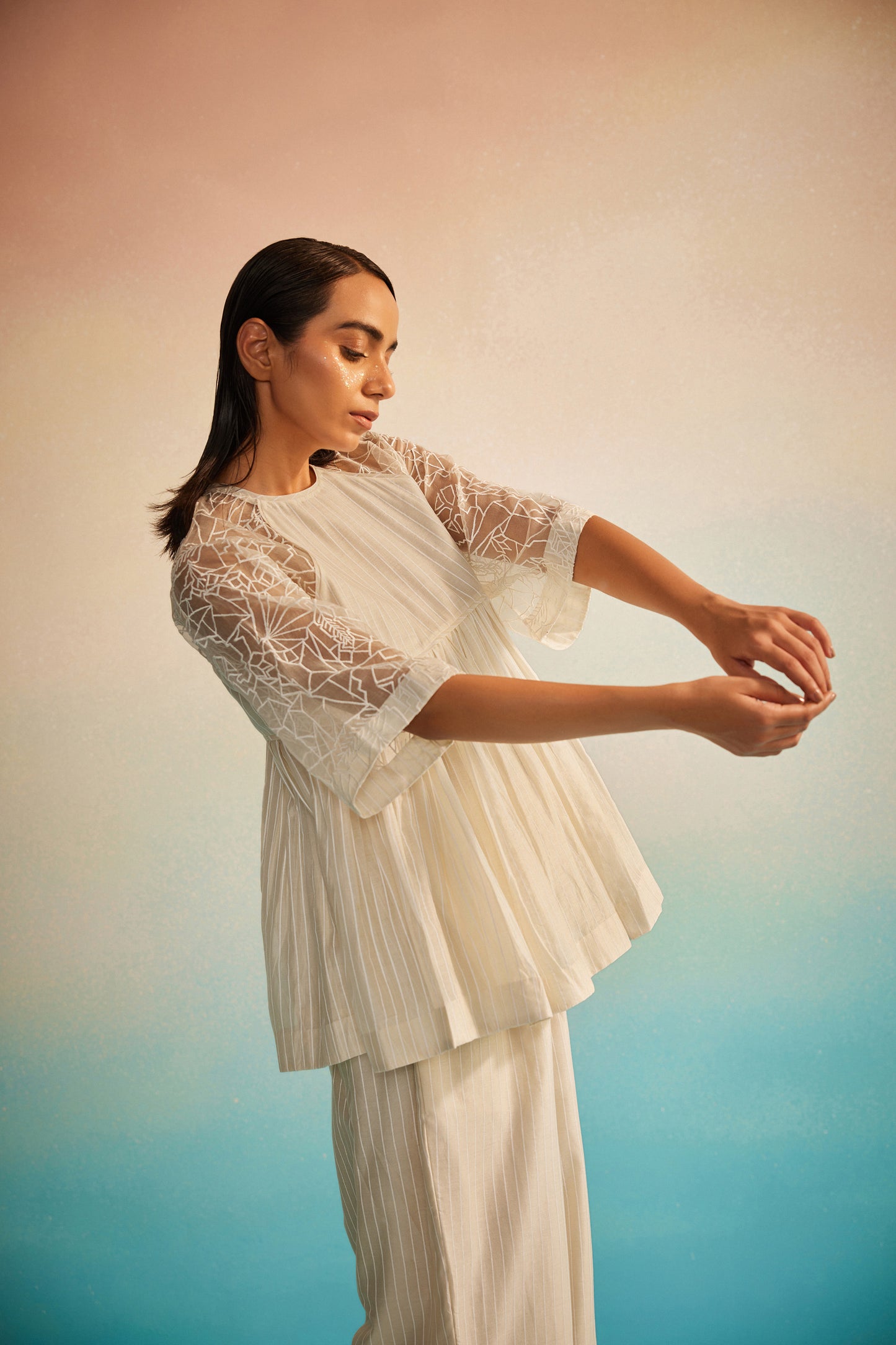 Ami Jaal Raglan Top Set