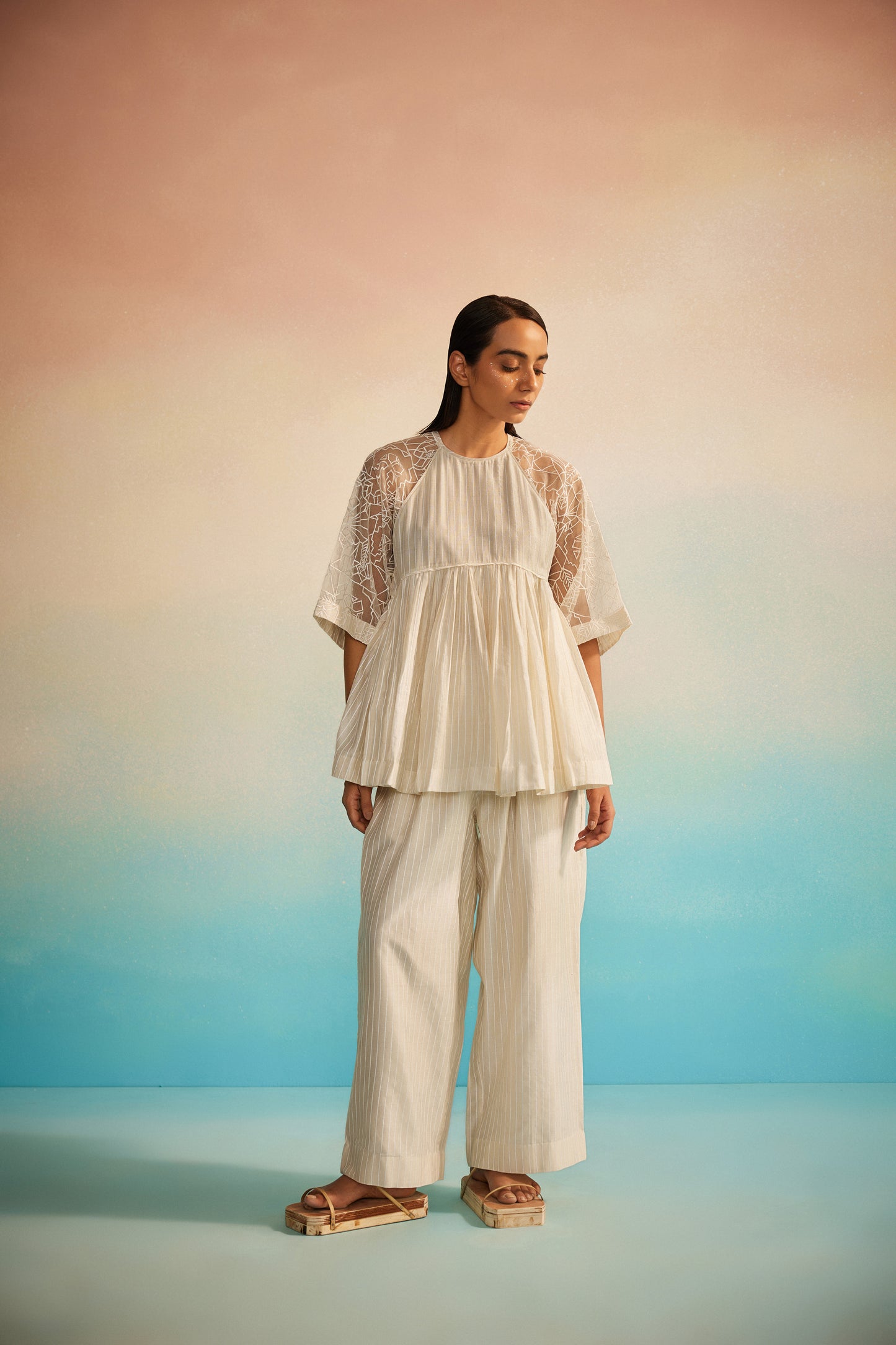 Ami Jaal Raglan Top Set