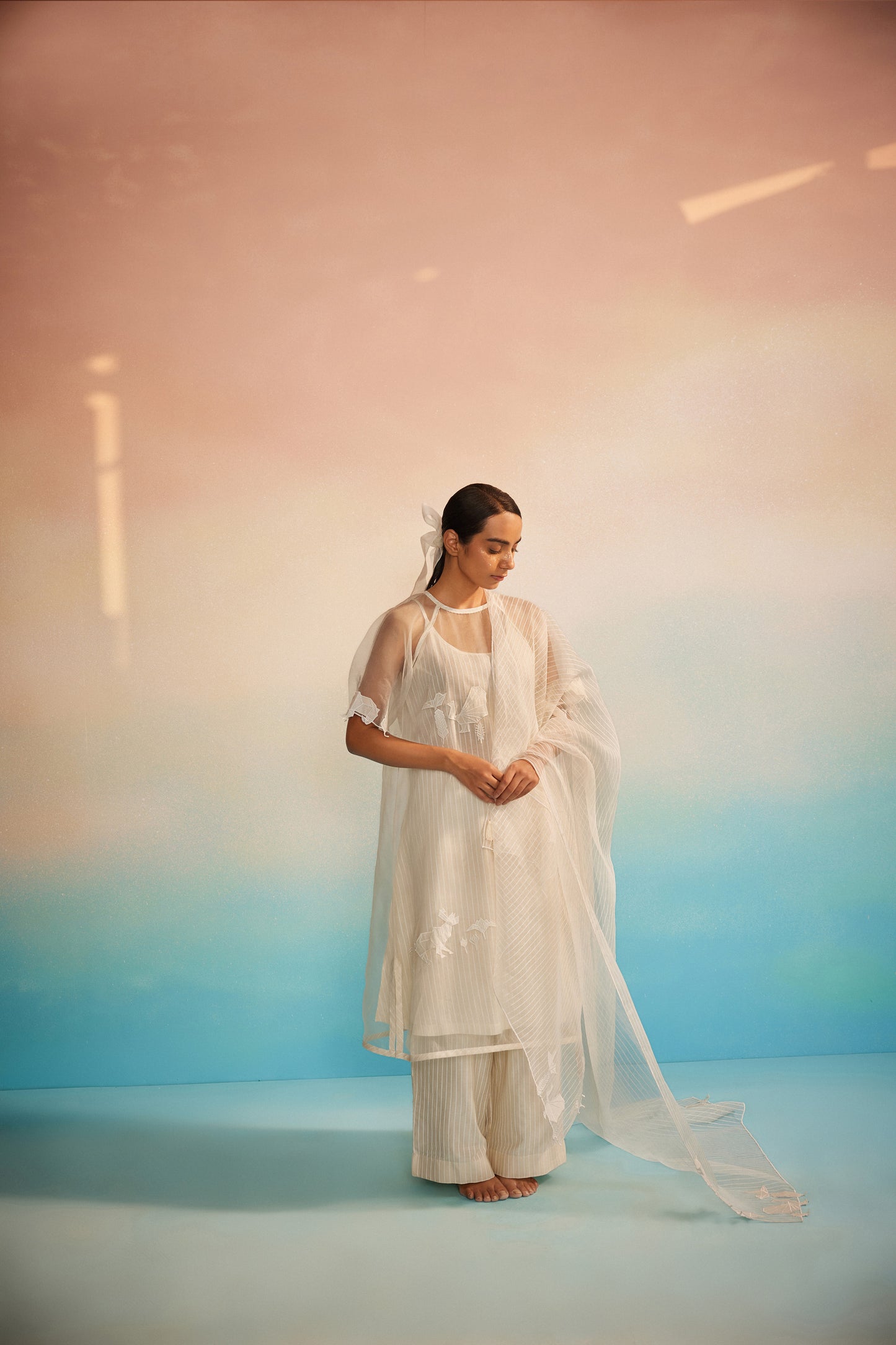 Yuugen Organza Kurta Set of 3