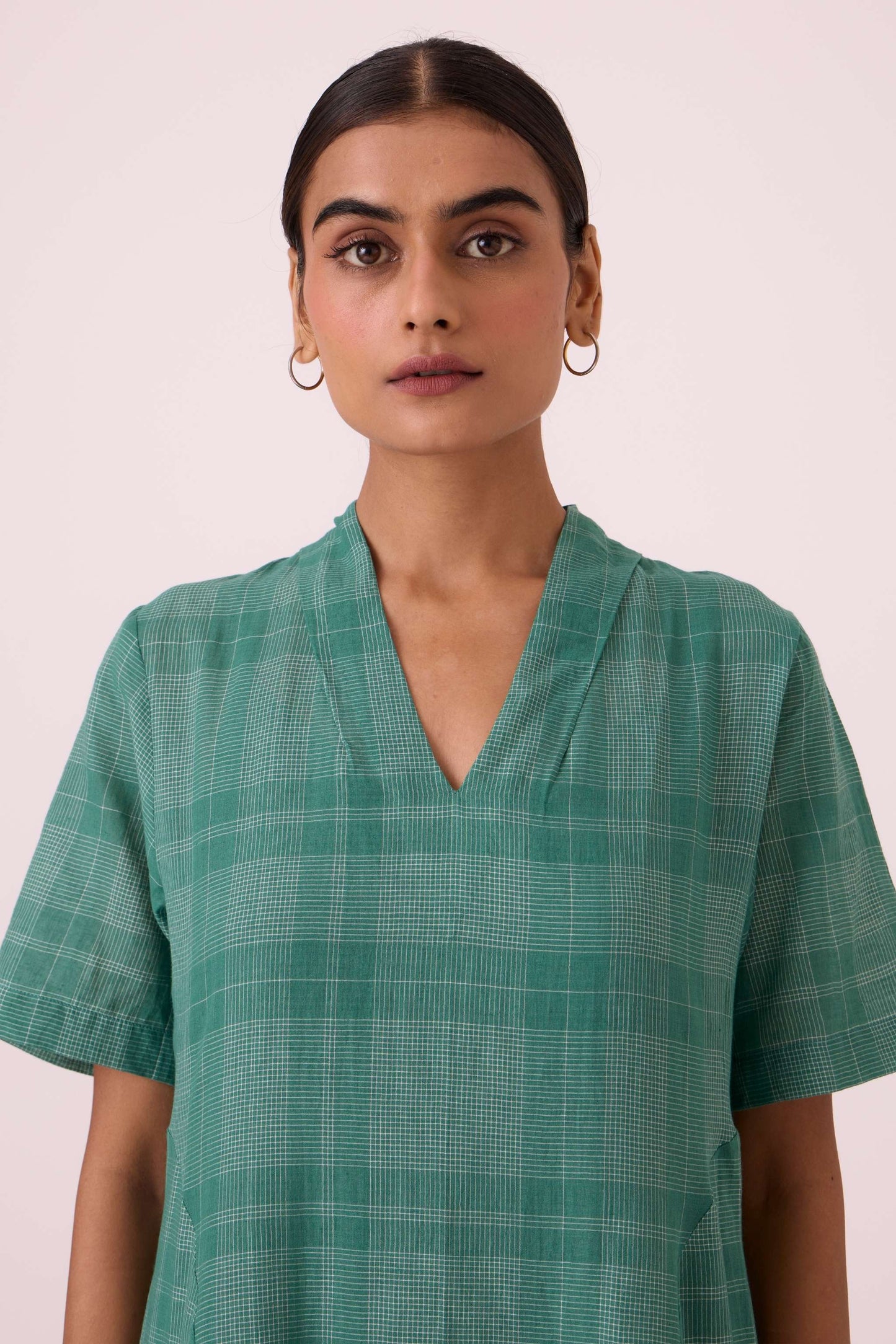 Clover Green Handwoven Dress