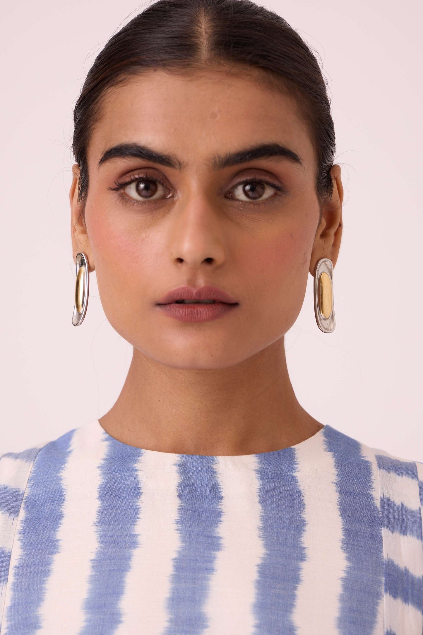 Myshkin Blue Striped Ikat Dress