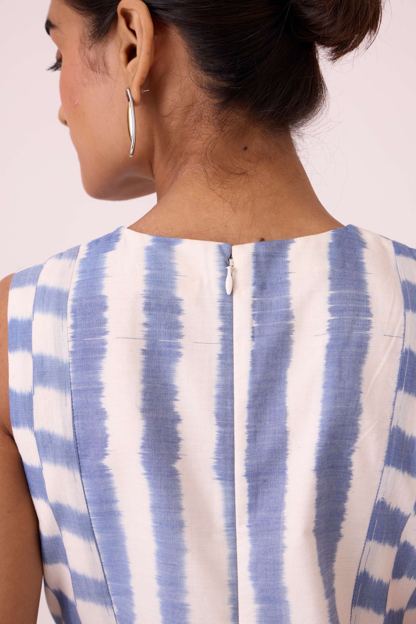 Myshkin Blue Striped Ikat Dress