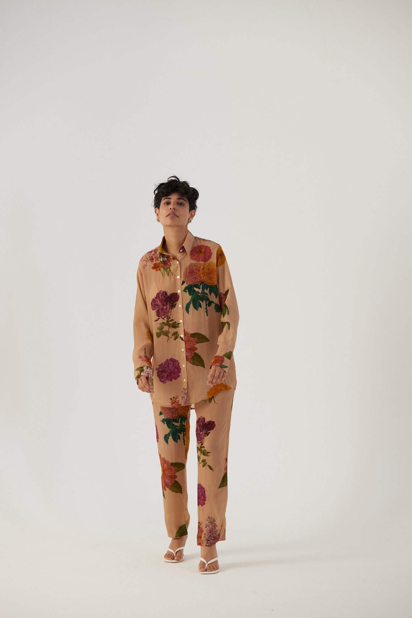 Vintage Garden Crepe Coord Set