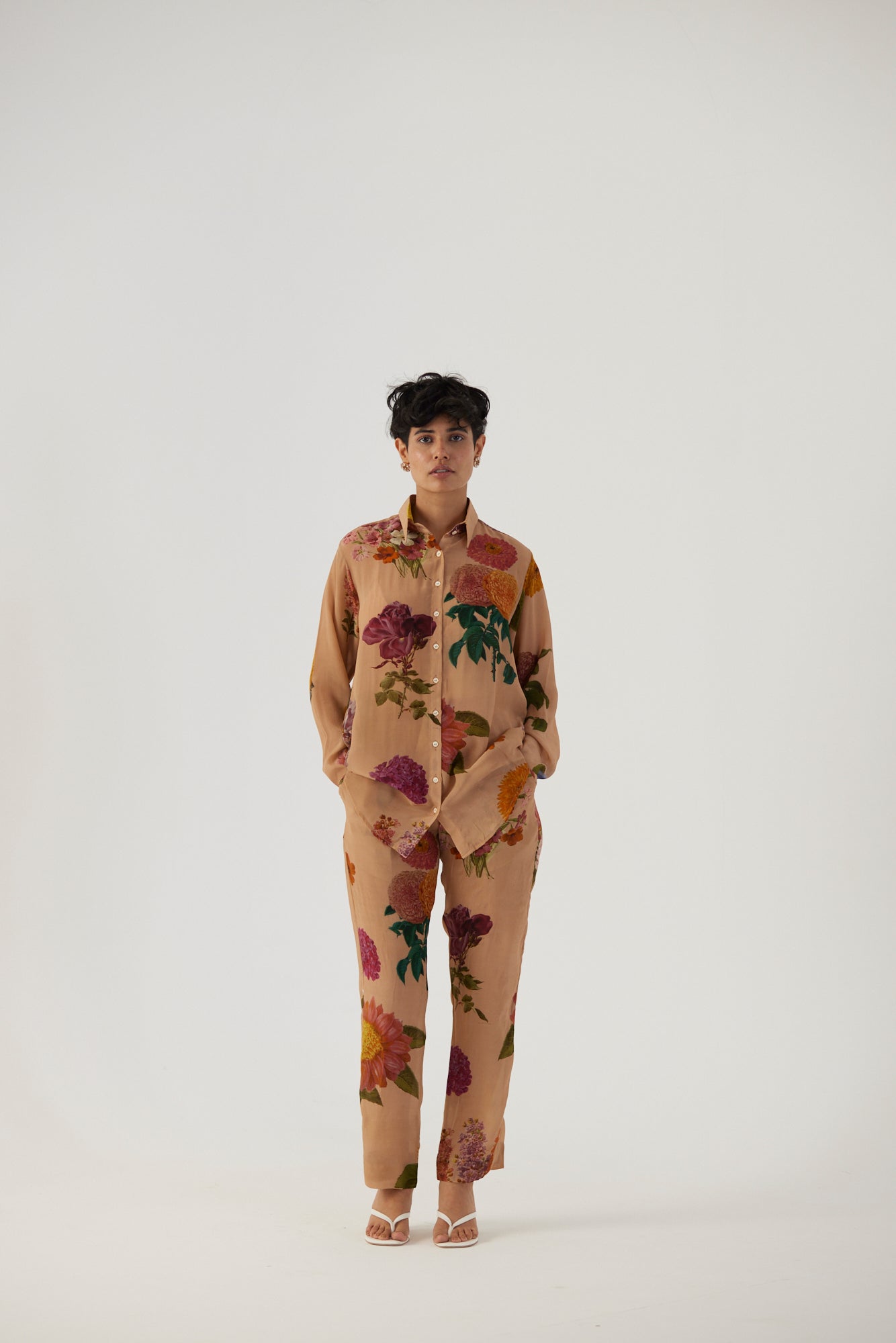 Vintage Garden Crepe Coord Set