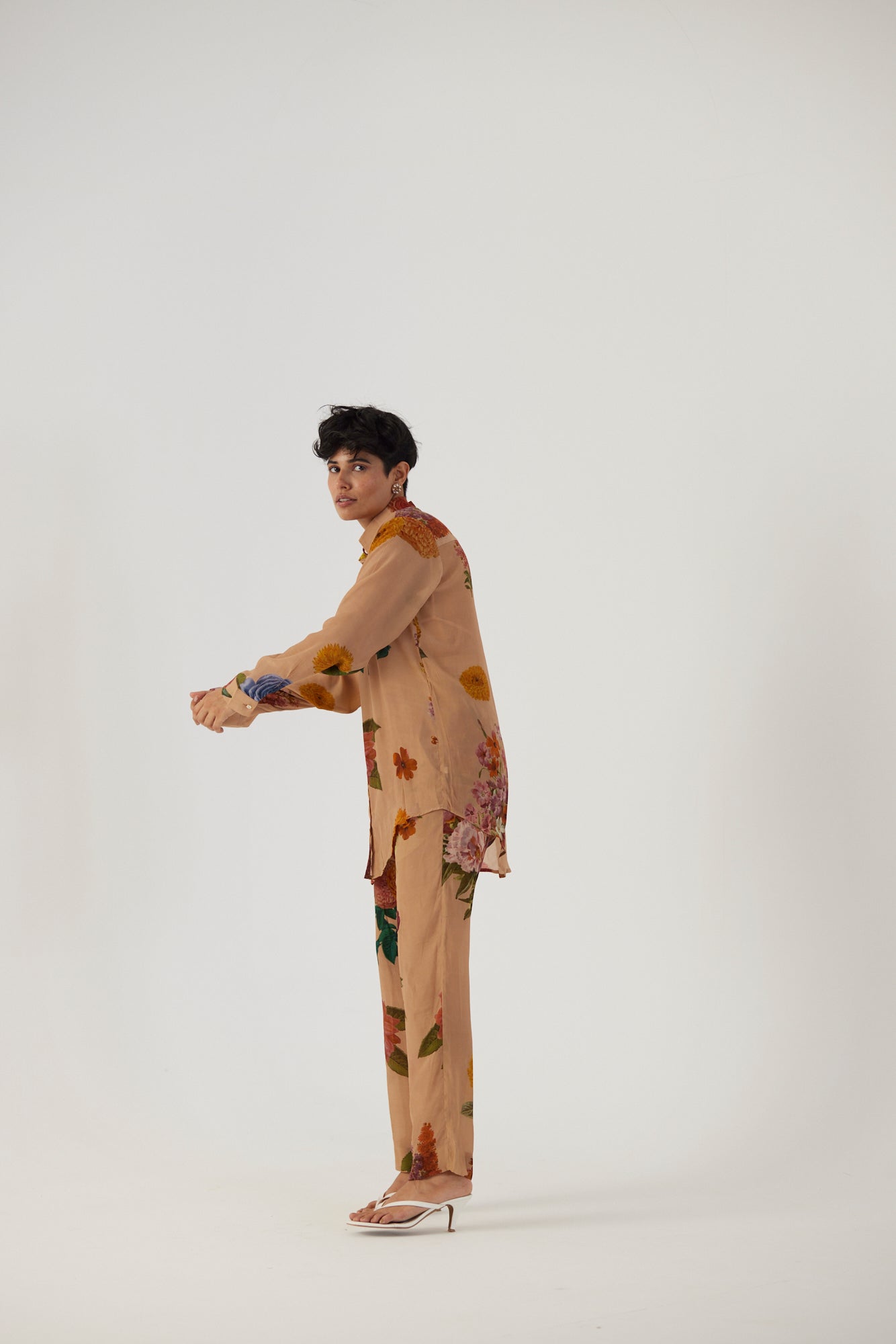 Vintage Garden Crepe Coord Set