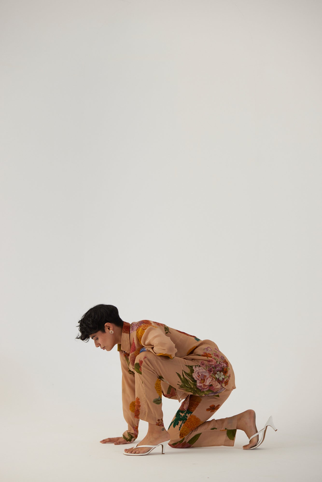 Vintage Garden Crepe Coord Set