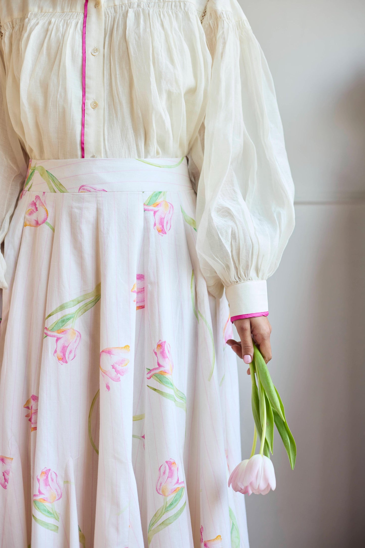 Tulip Ivory Skirt