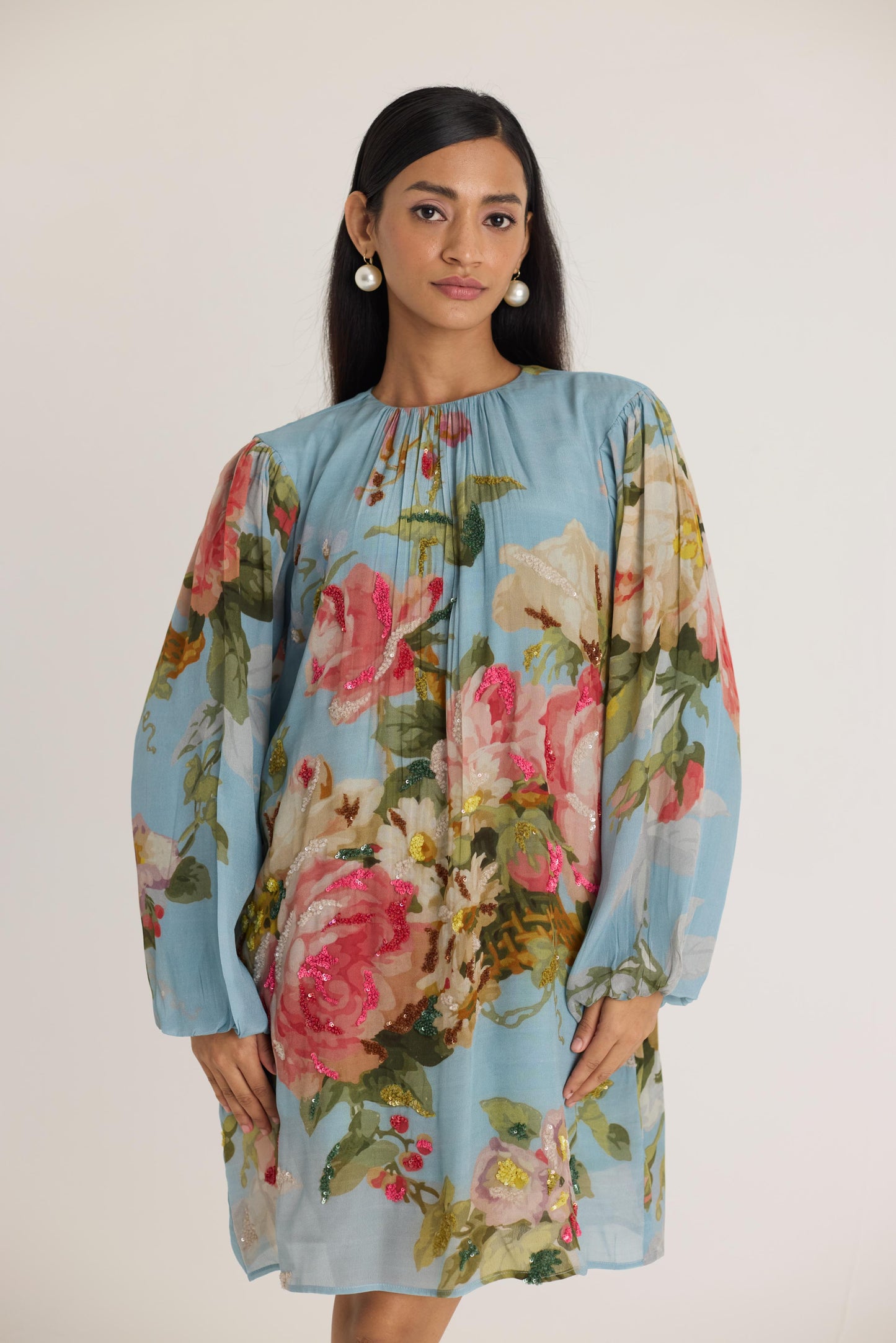 Taffy Embroidered Short Dress