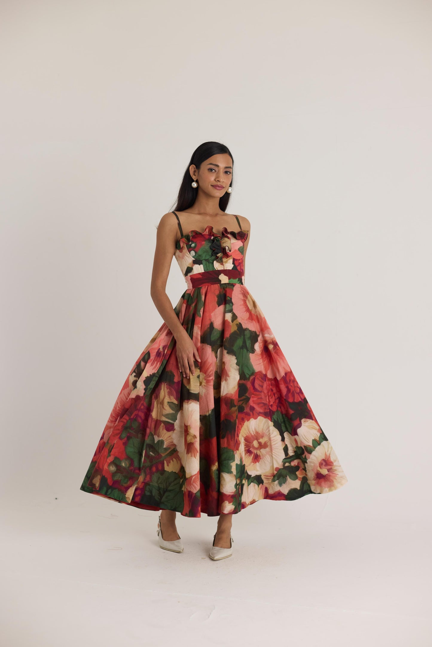 Scarlett  Cotton Frill Dress