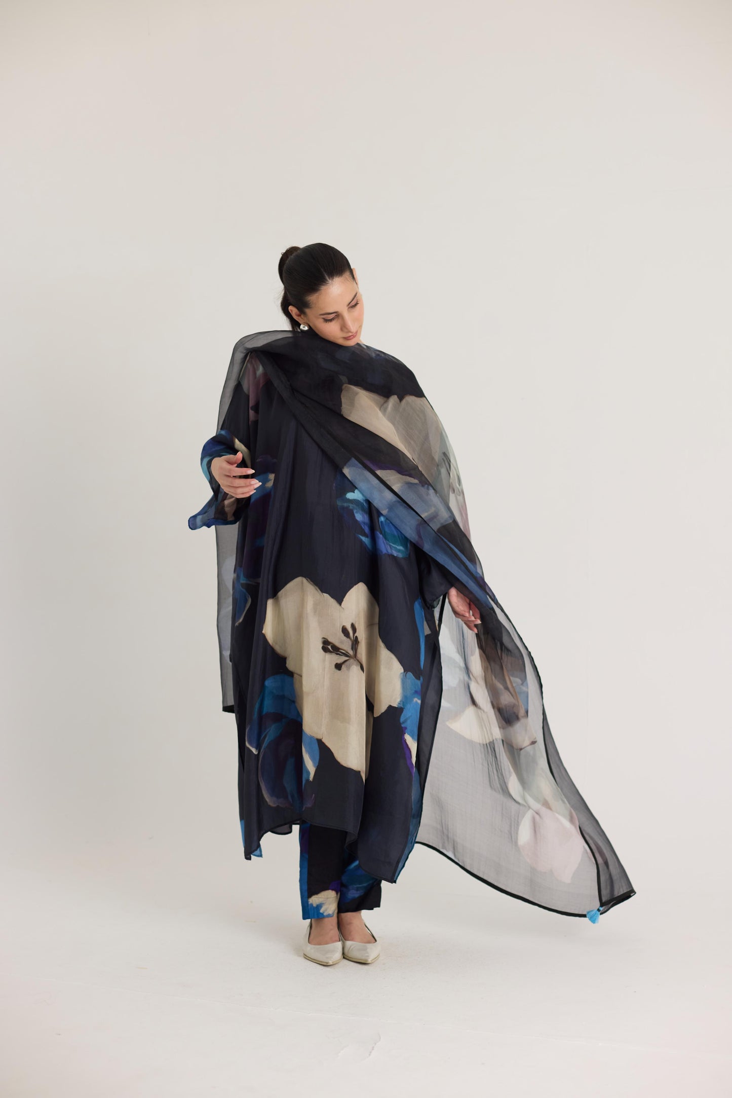 Rocco Silk Kaftan Set