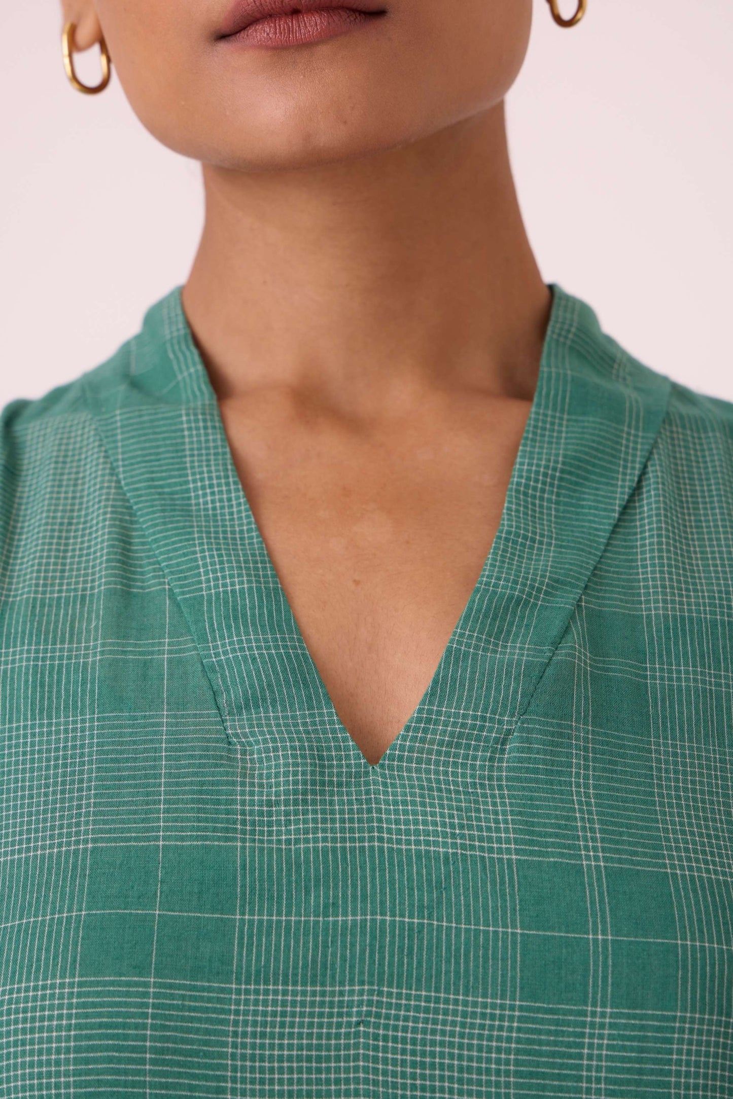 Orwell Green Handwoven Dress