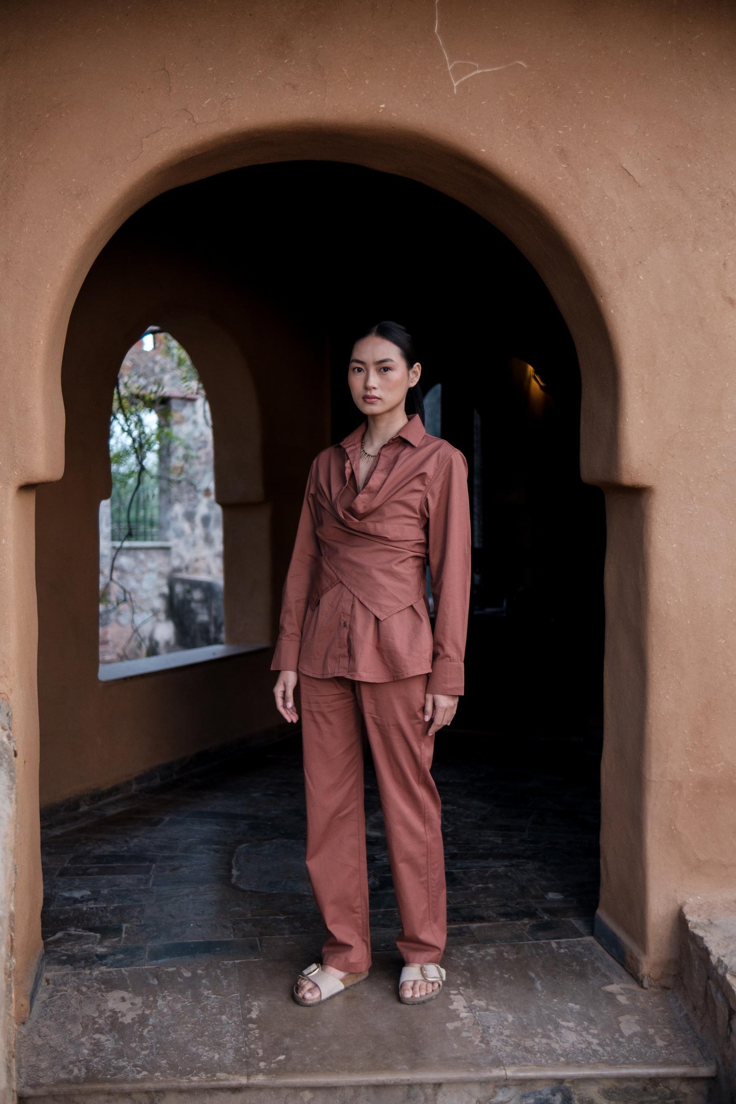 Sandra Straight Pants Copper