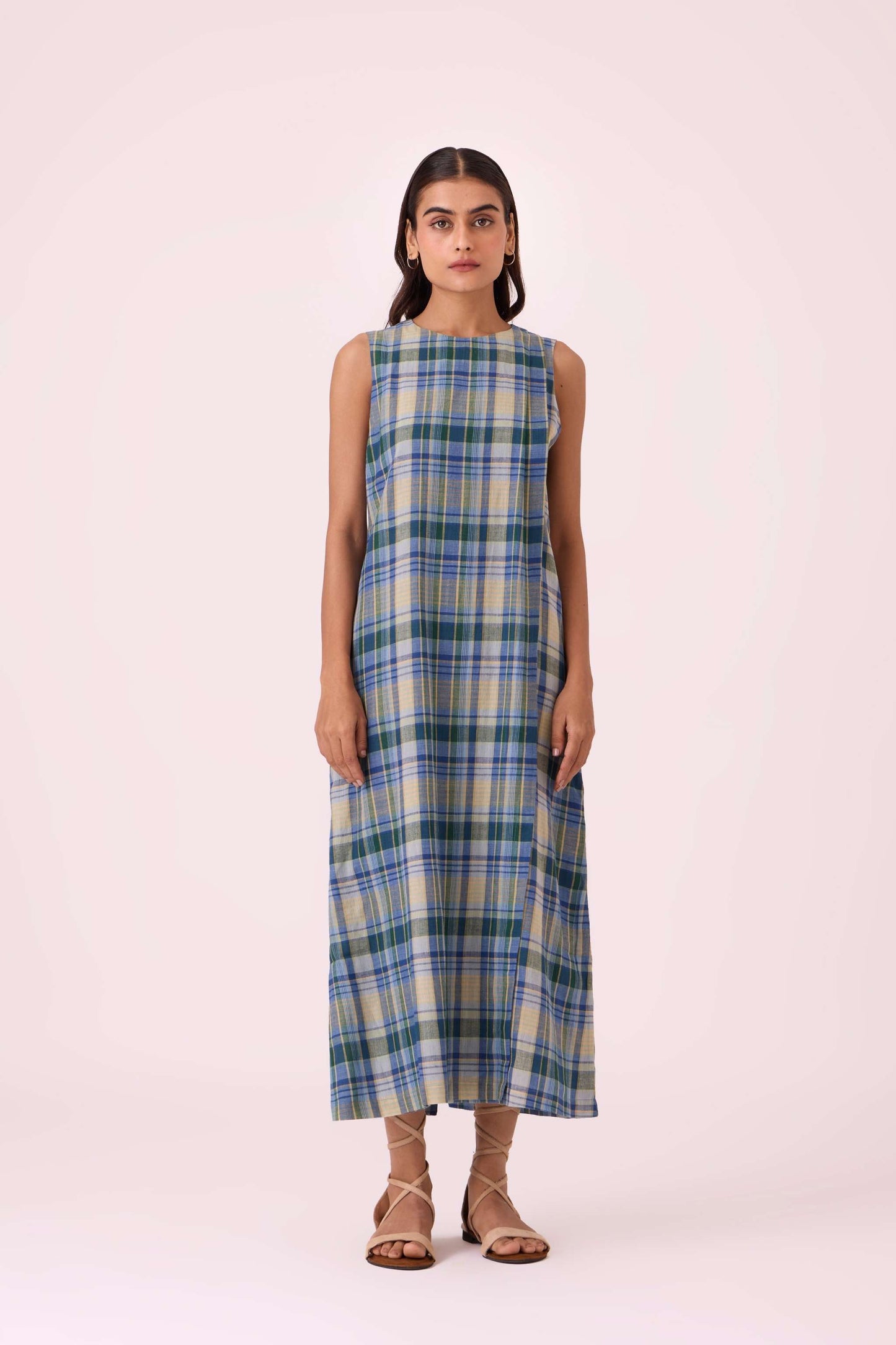 Julia Blue Handwoven Dress