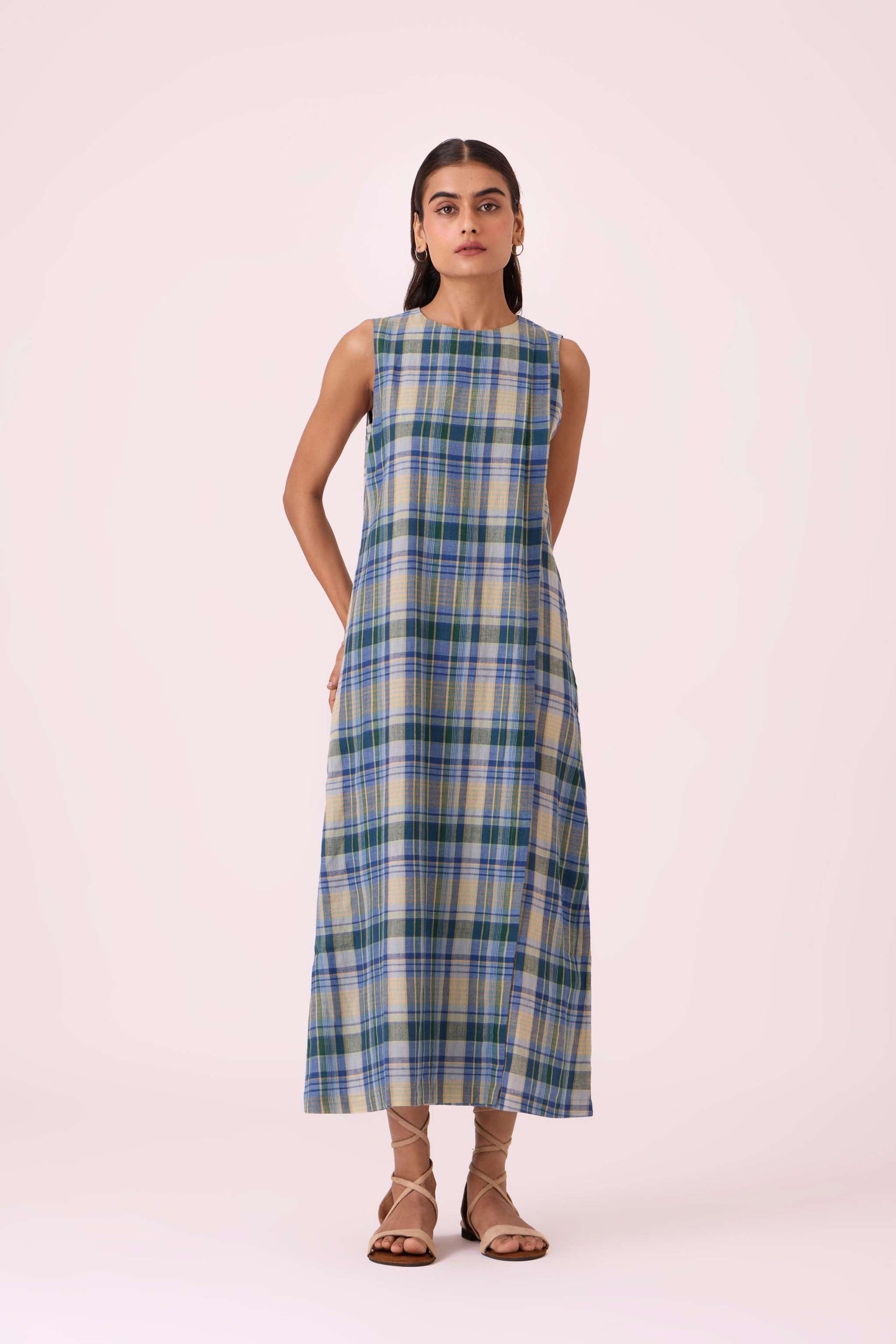Julia Blue Handwoven Dress