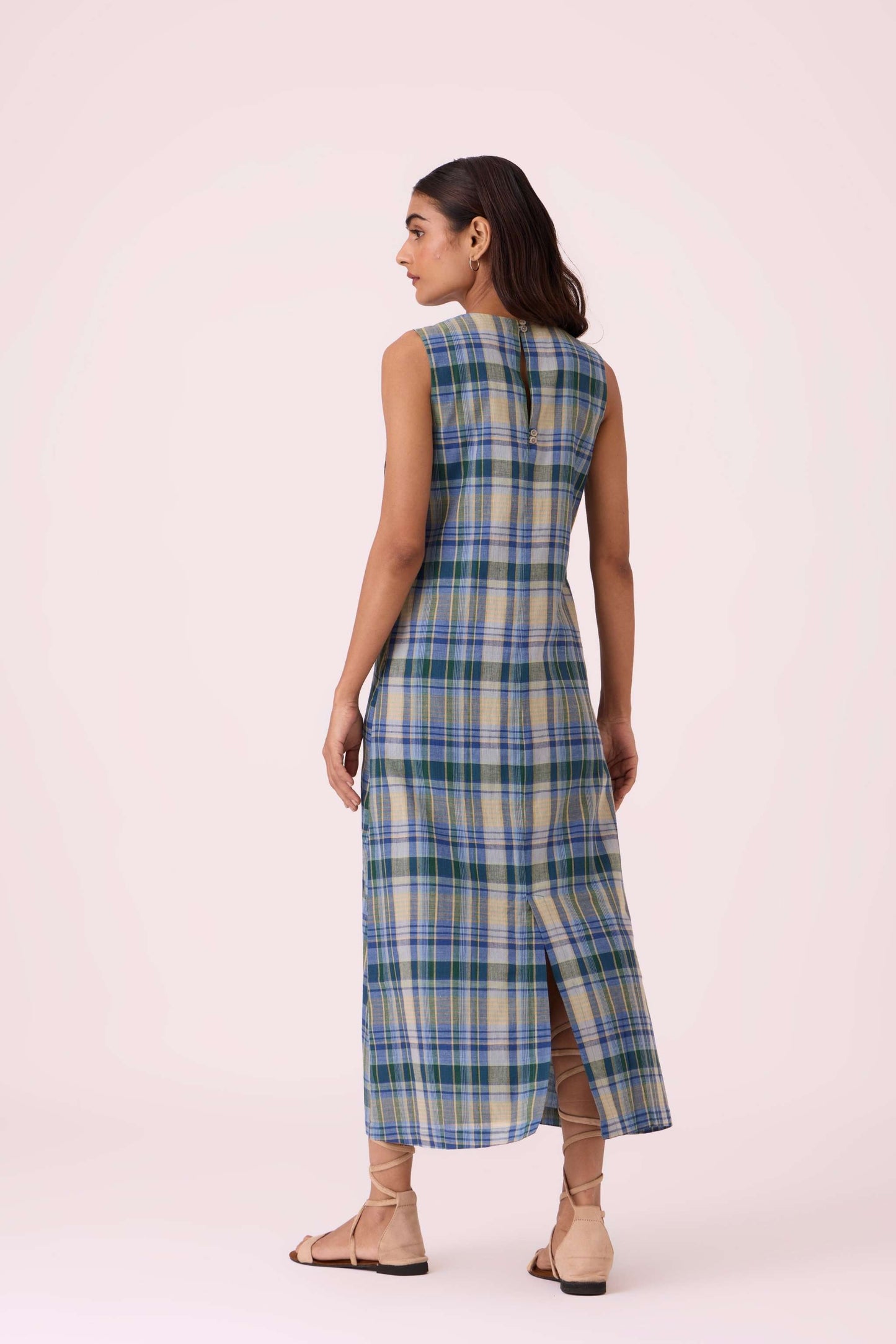 Julia Blue Handwoven Dress