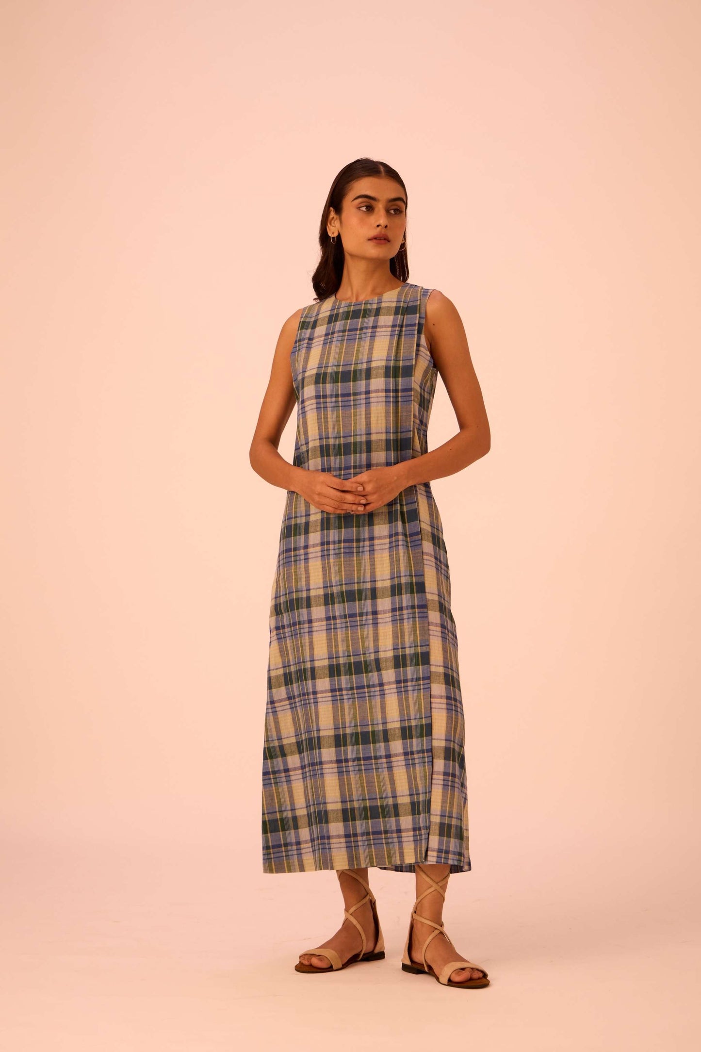 Julia Blue Handwoven Dress