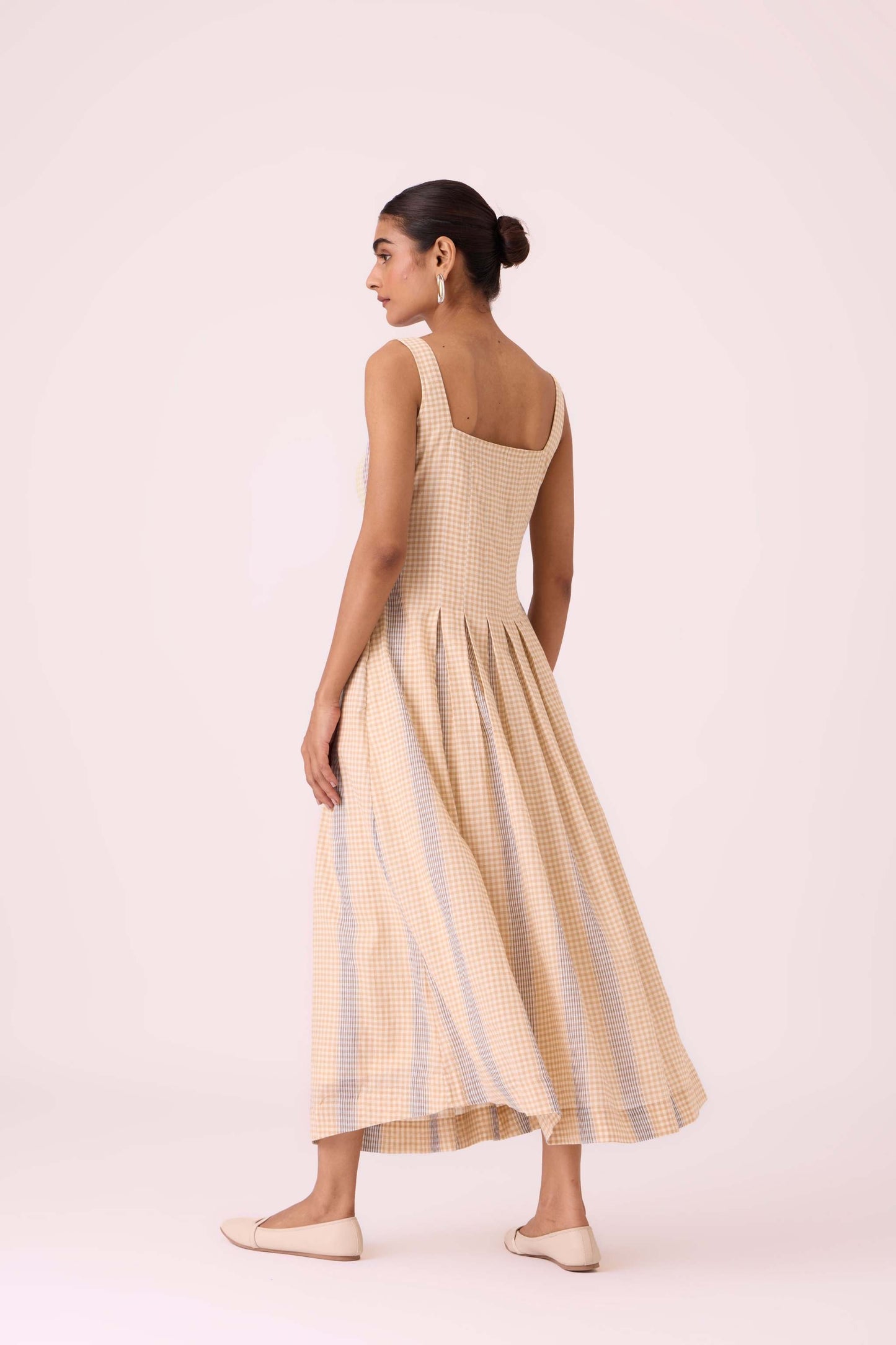 Bosie Beige Handwoven Dress