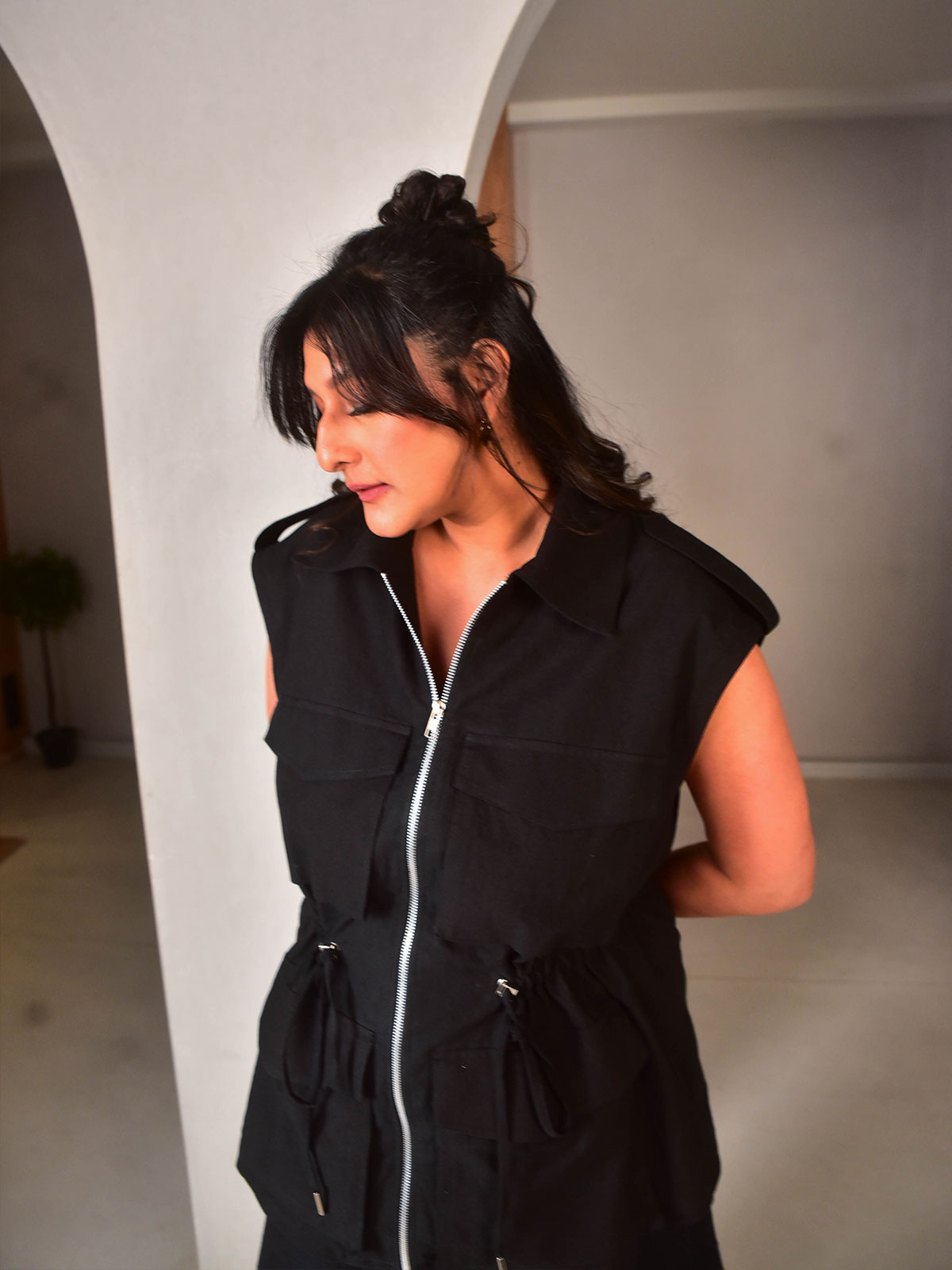 Zoey Sleeveless Jacket