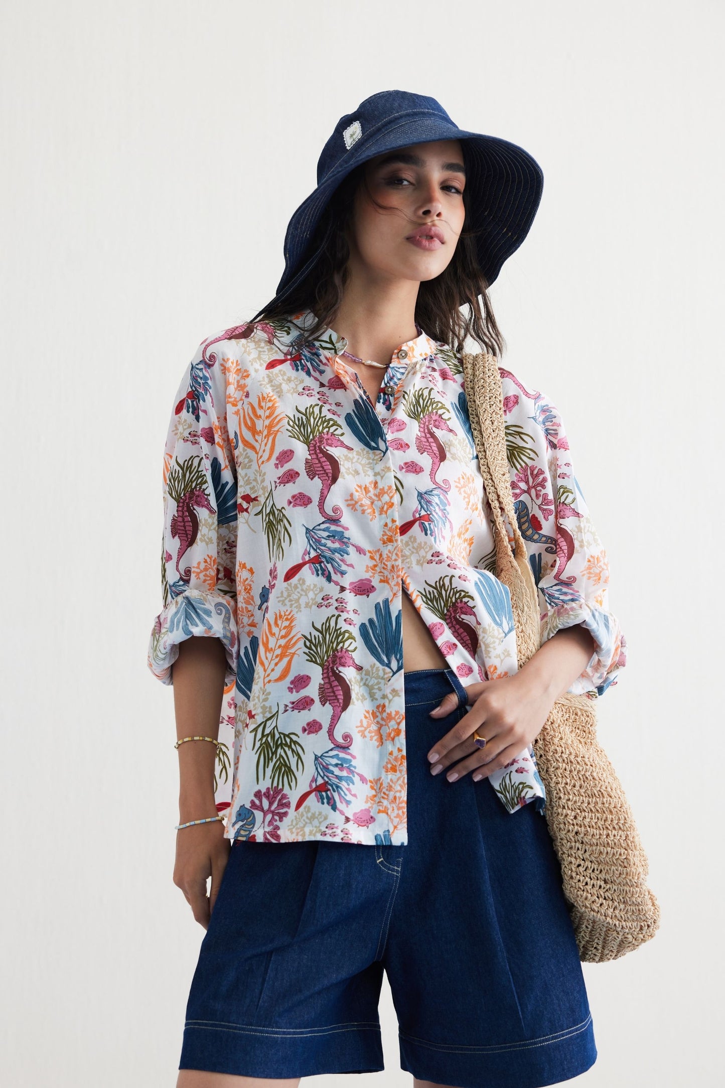 Blooming Reef Lyocell Classic Shirt