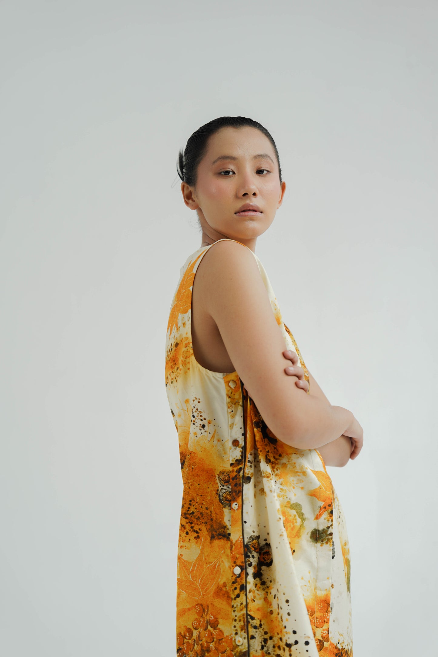 Mustard Florid Co-ord