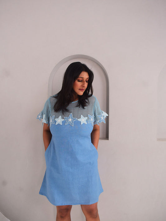 Demi Embroidered Applique Dress