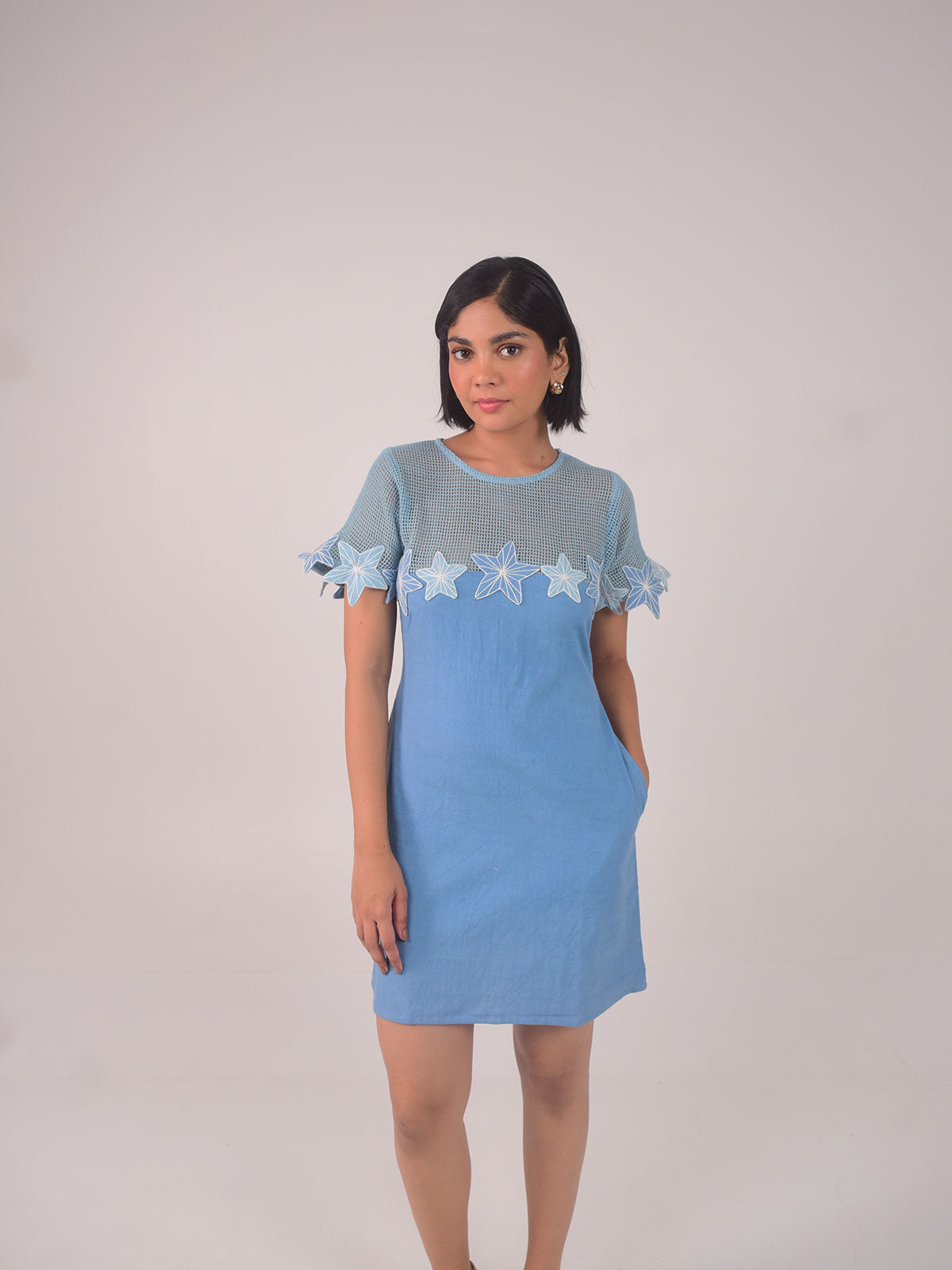 Demi Embroidered Applique Dress