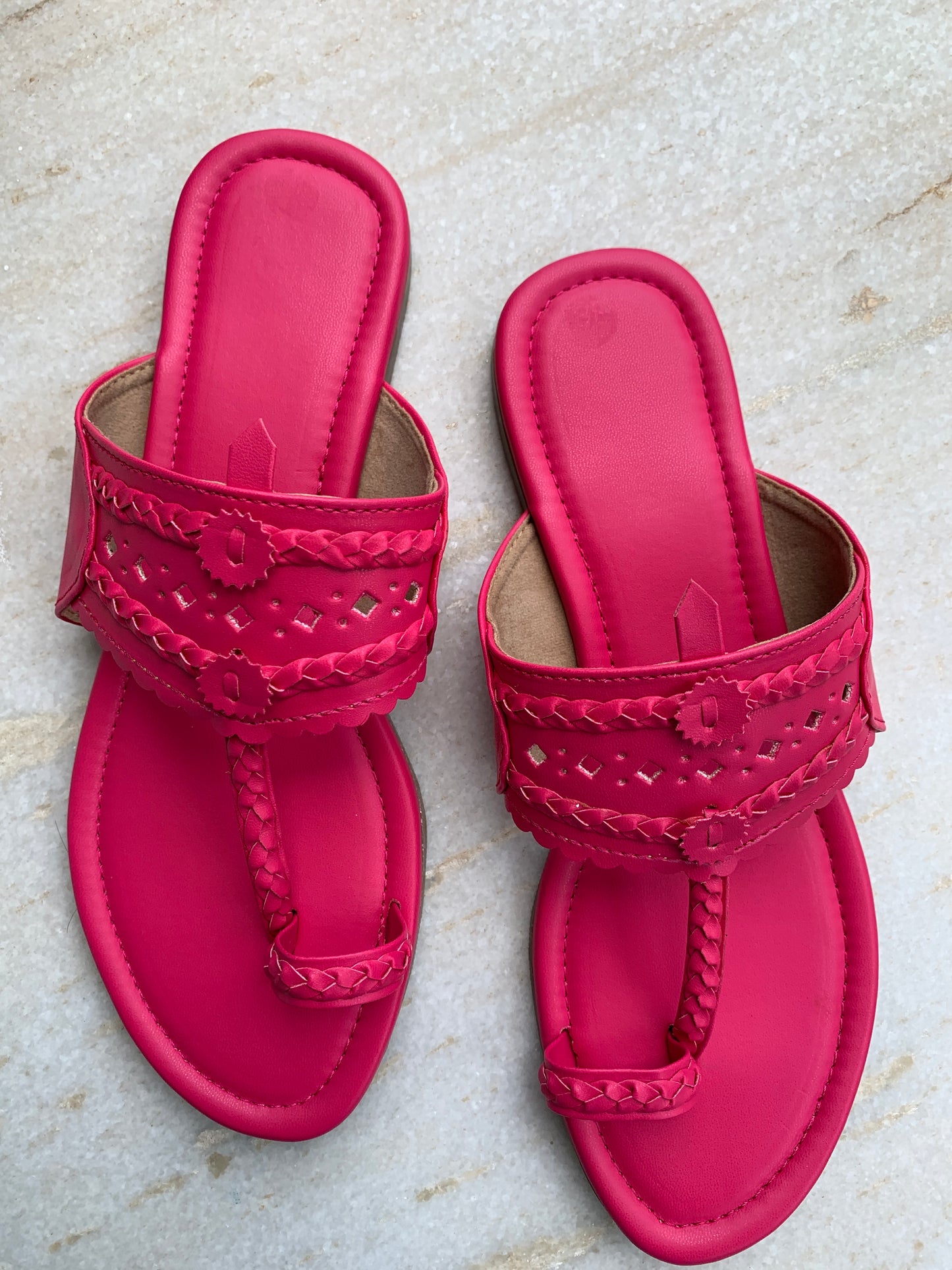 Fuschia Pink Kolhapuri