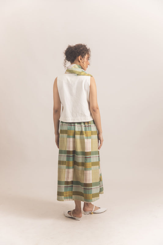 Edith Skirt Set (White)