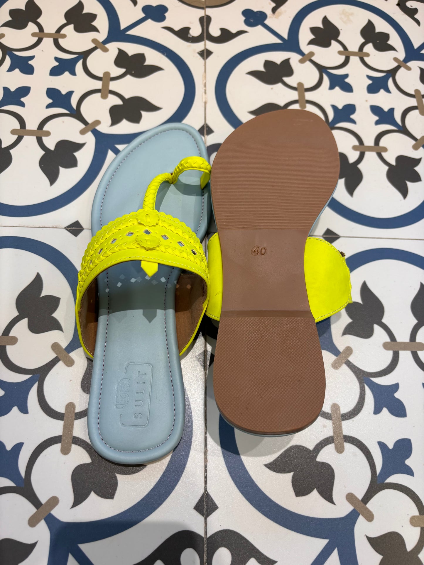 Sky Blue And Neon Yellow