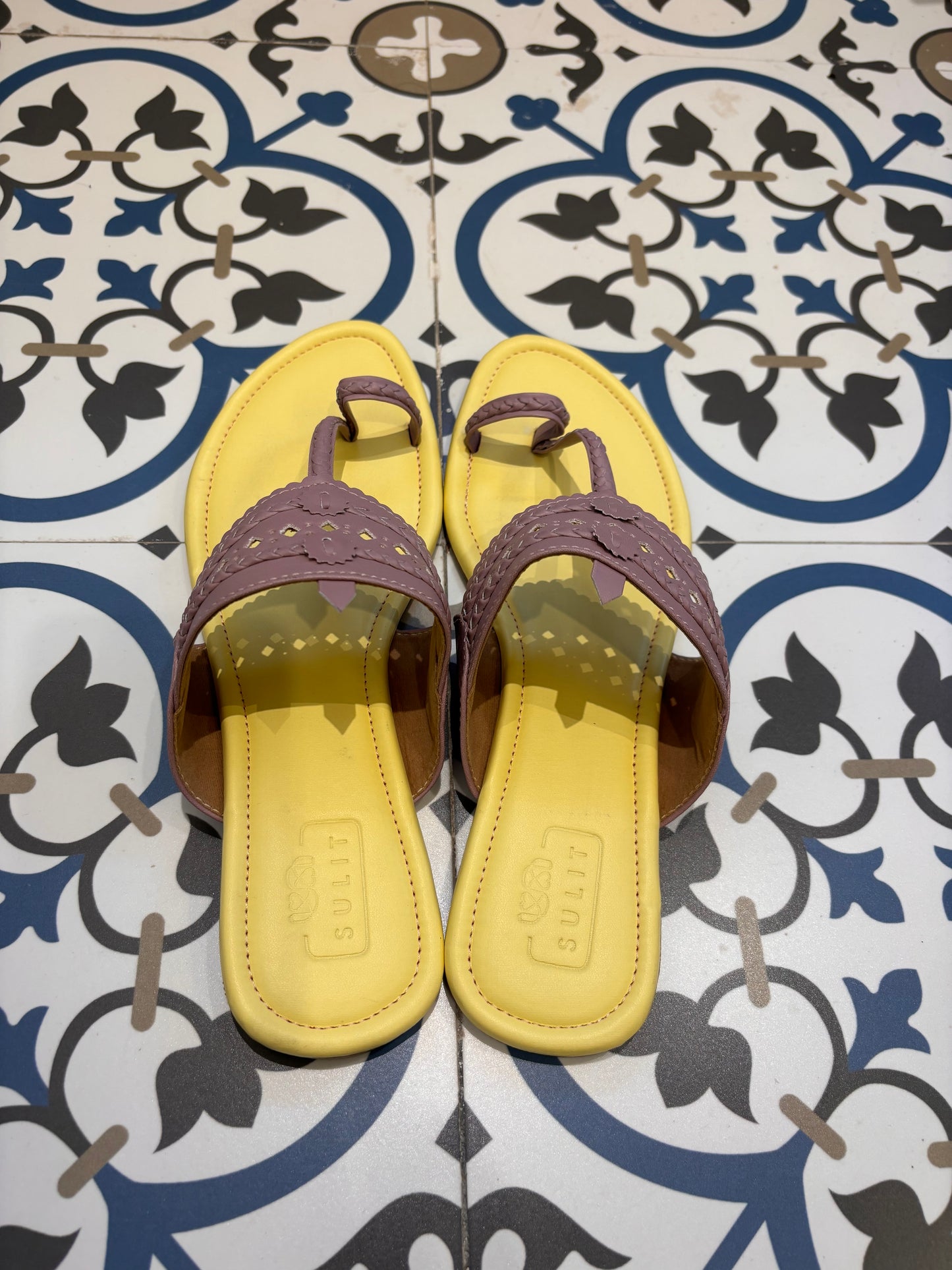 Light Yellow And Dark Lilac