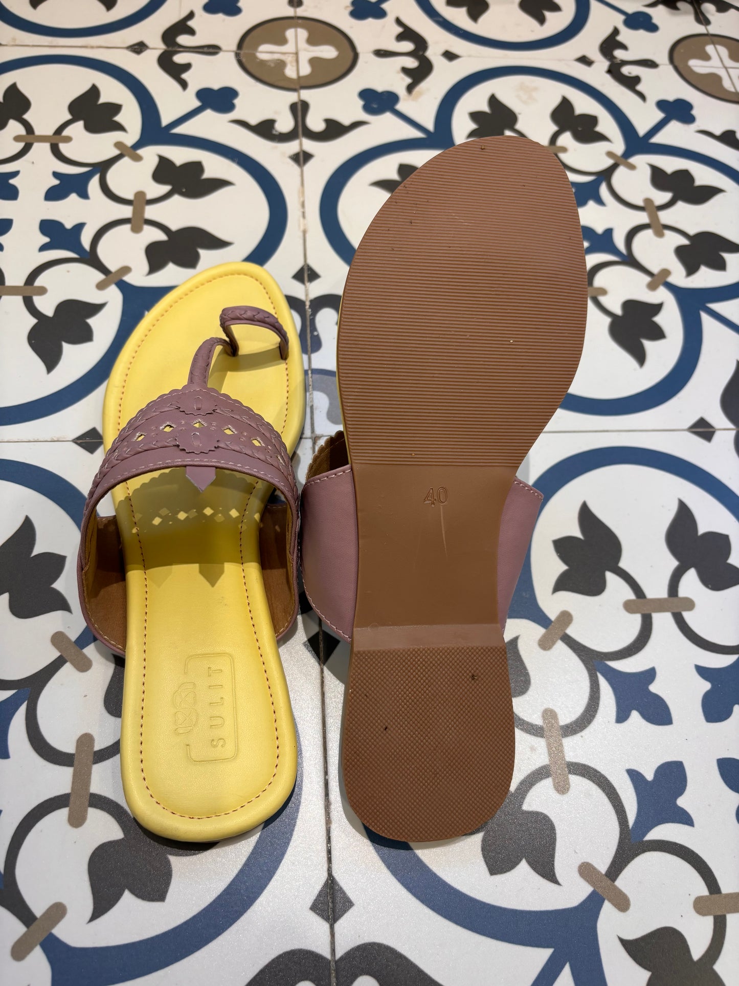 Light Yellow And Dark Lilac