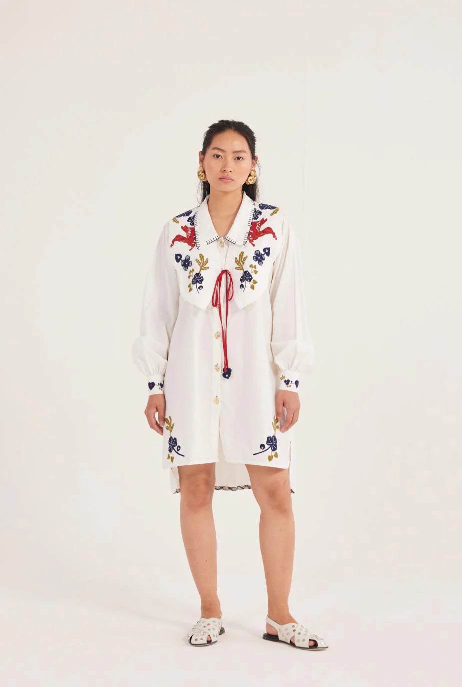 Kiji Shirt Dress and Bib Set