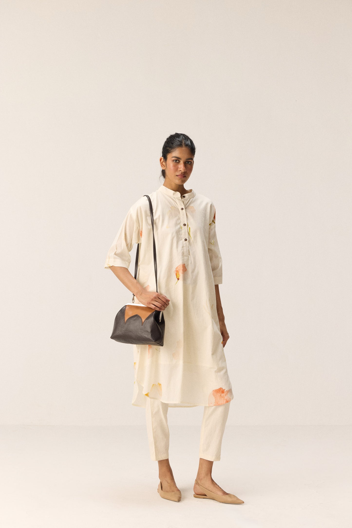 French Hydrangeas Kurta set