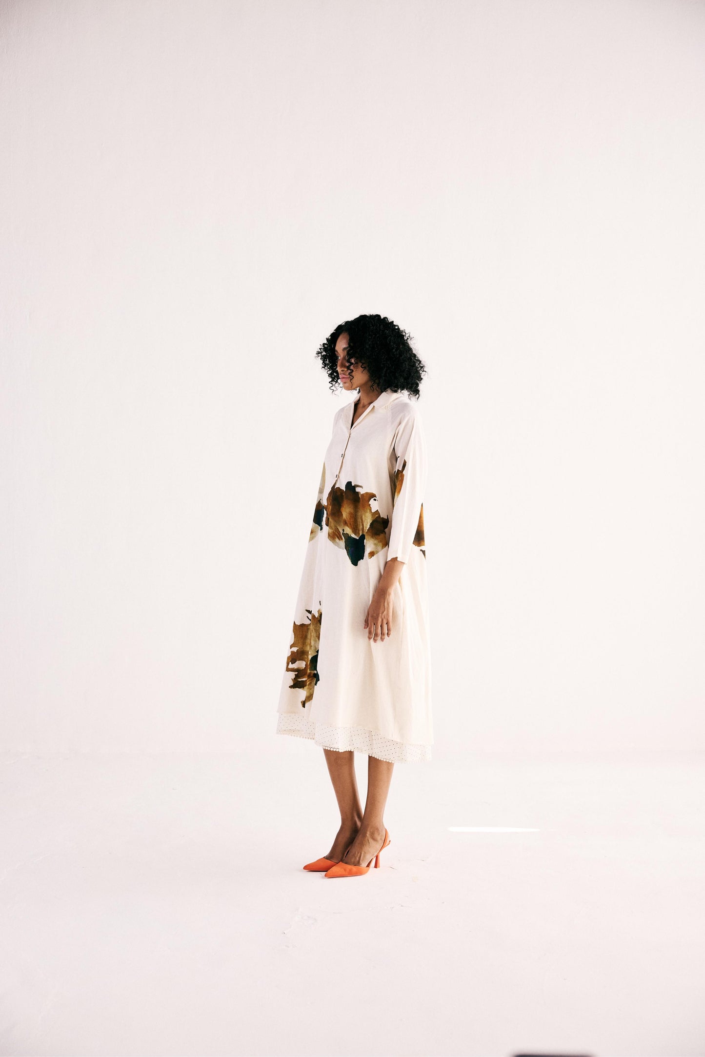 Wild Carnations Shirt Dress