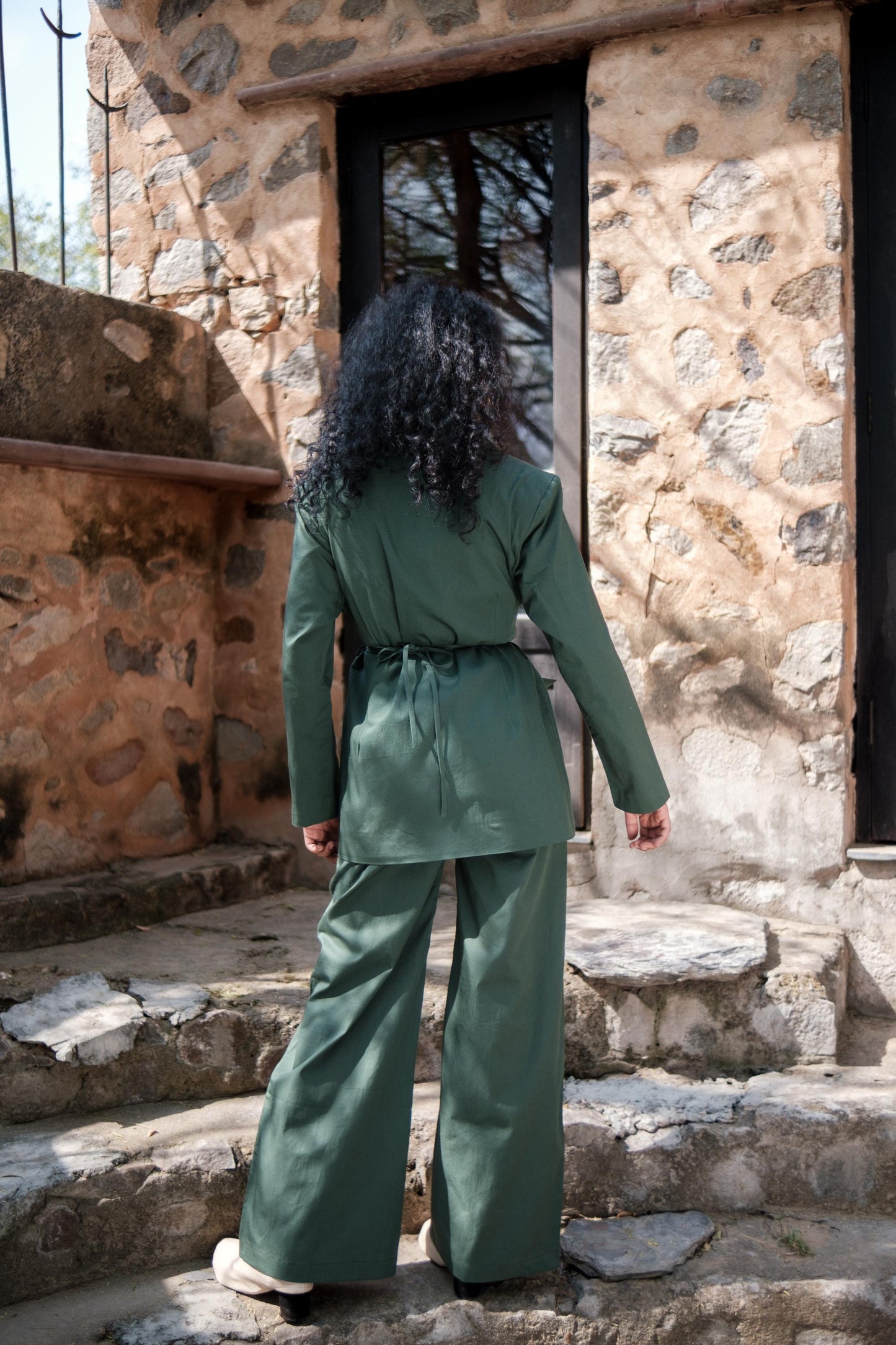 Friday Flared Pants Forest Green