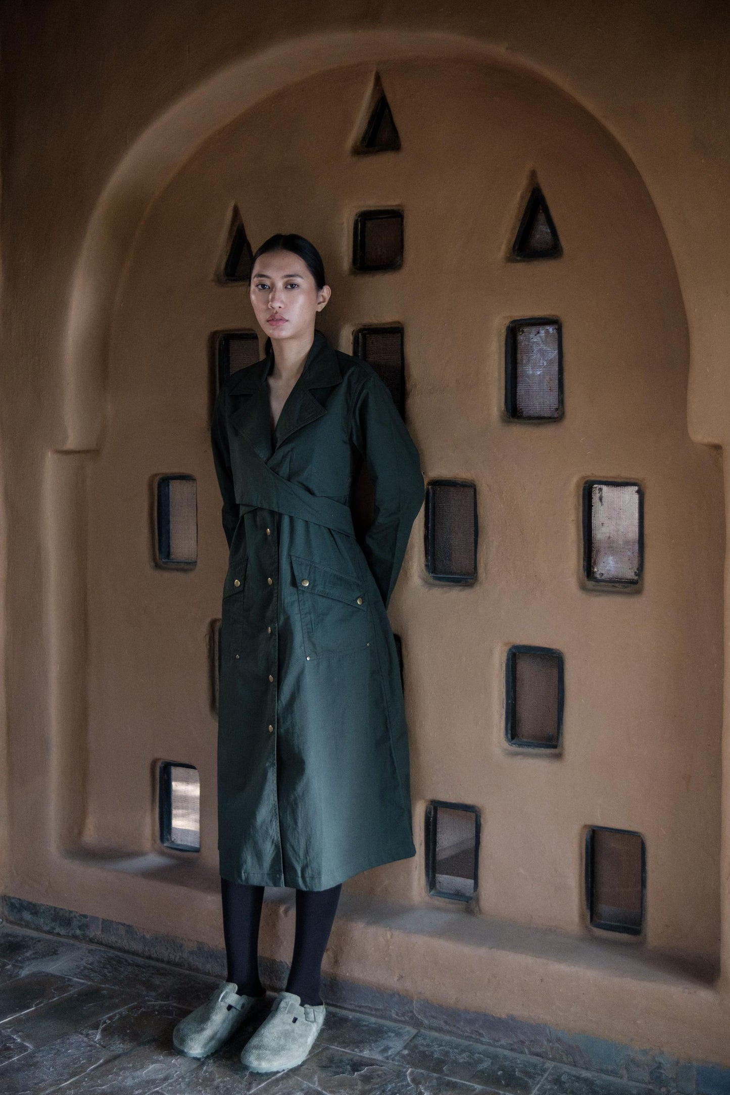 Copenhagen Trench Forest Green