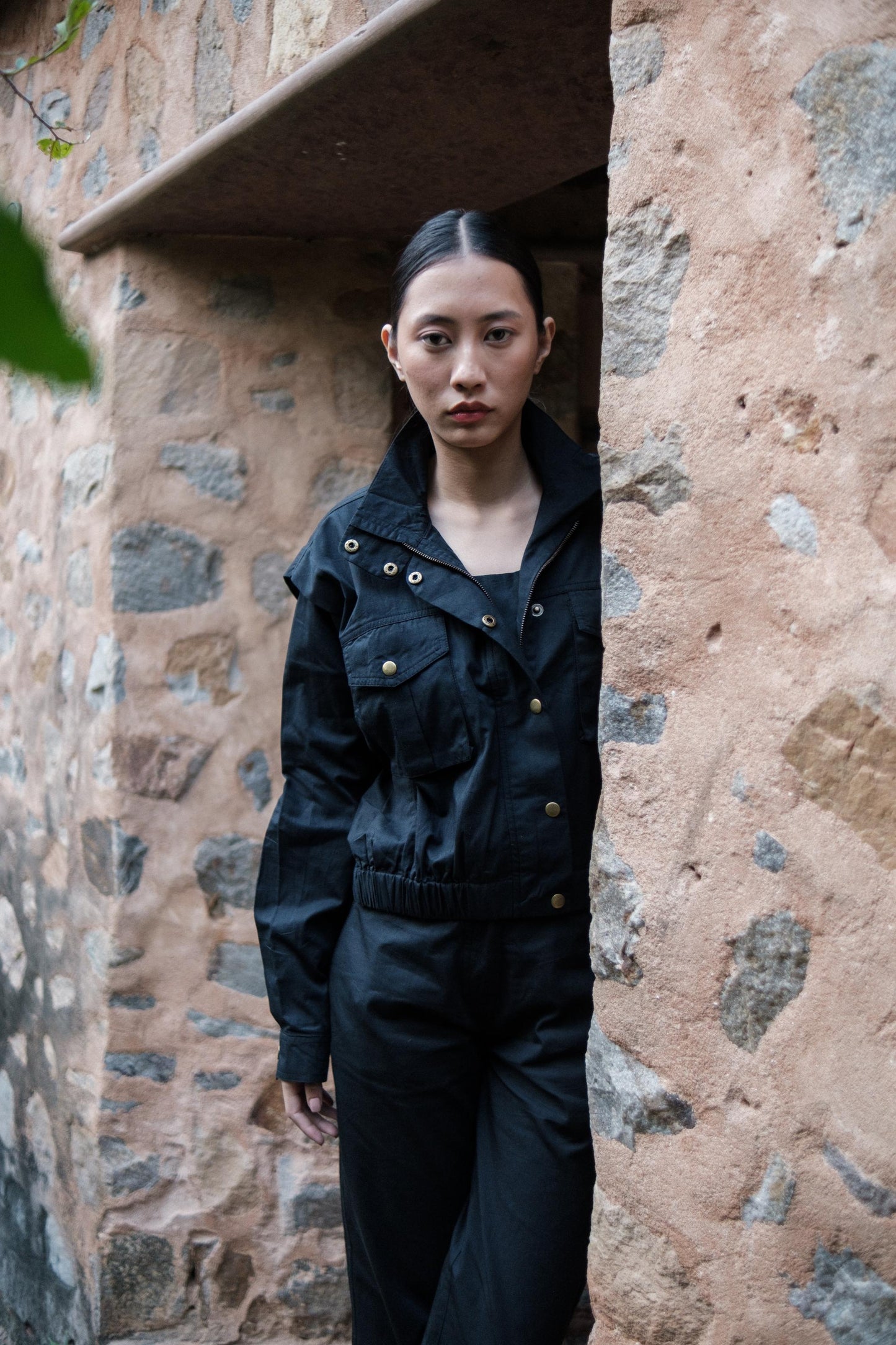 Sheldon Cropped Jacket Black