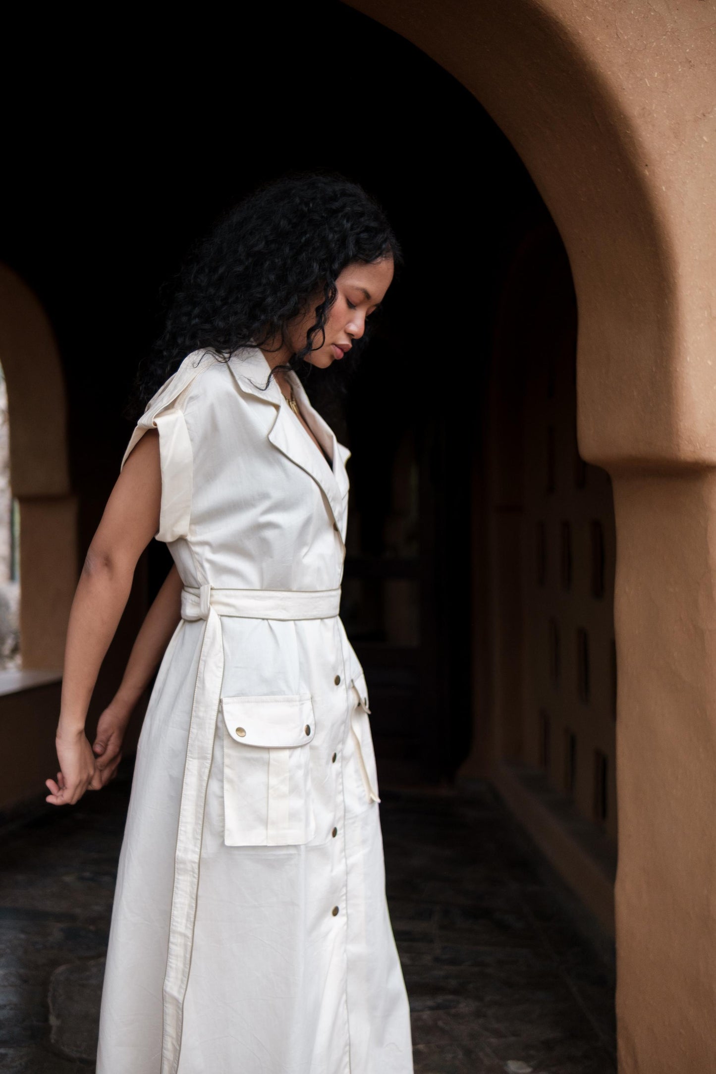 Harajuku Trench Ecru