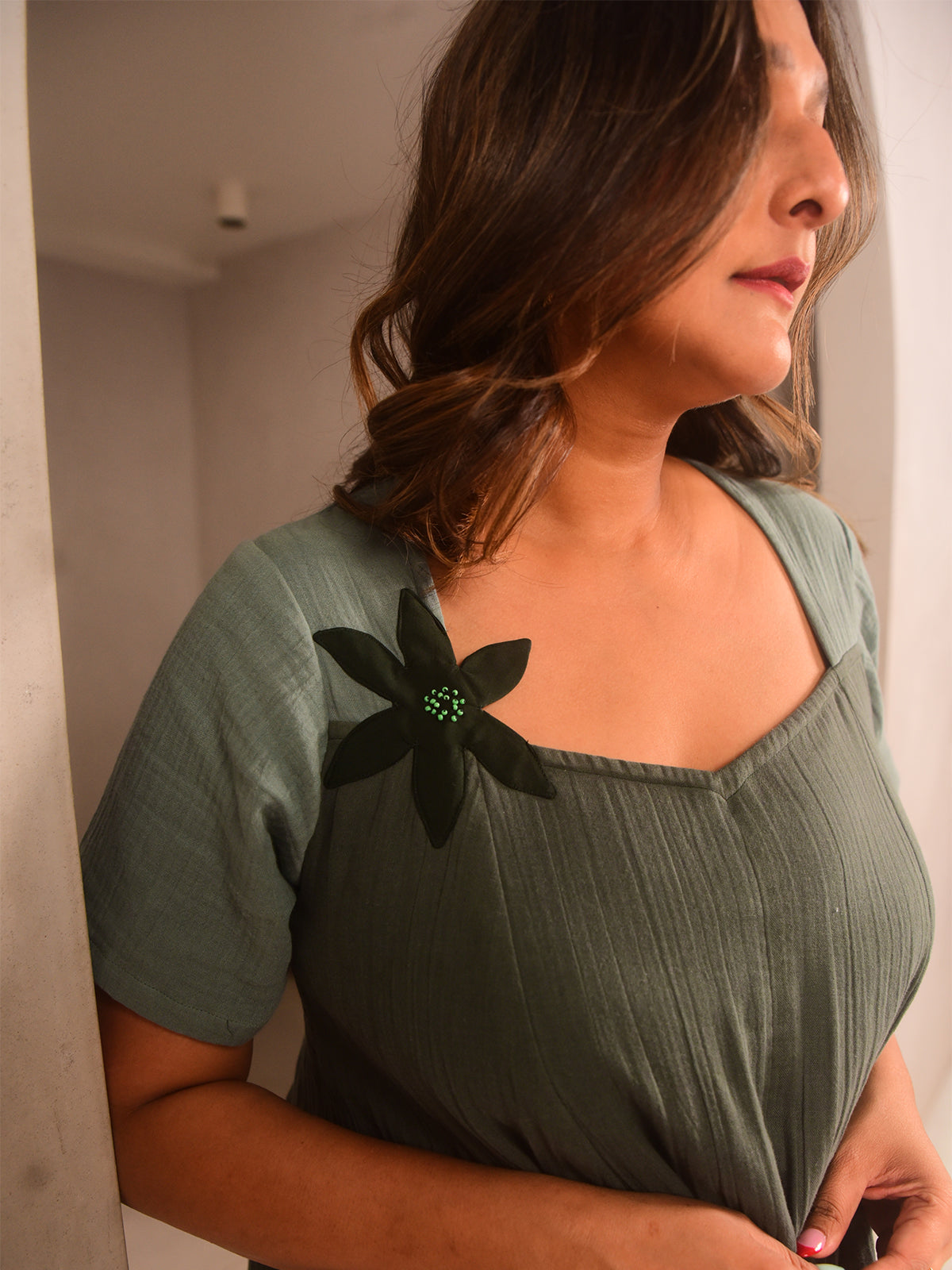 Noa Applique Short Dress