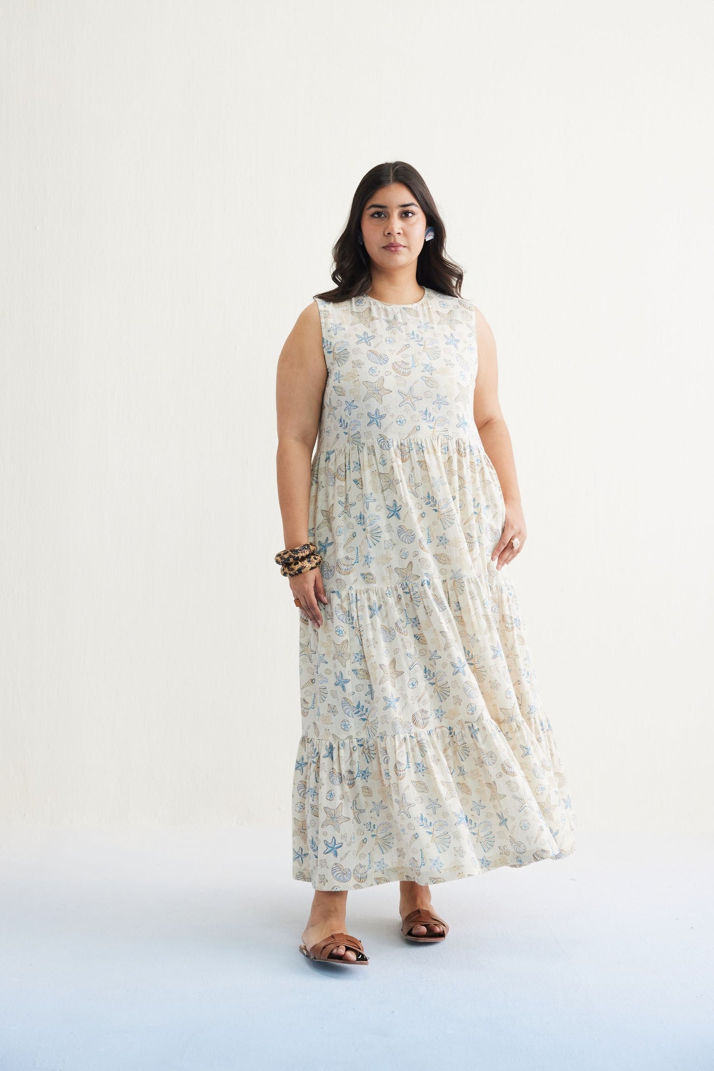 Ocean Island Handwoven Kala Cotton Maxi Dress