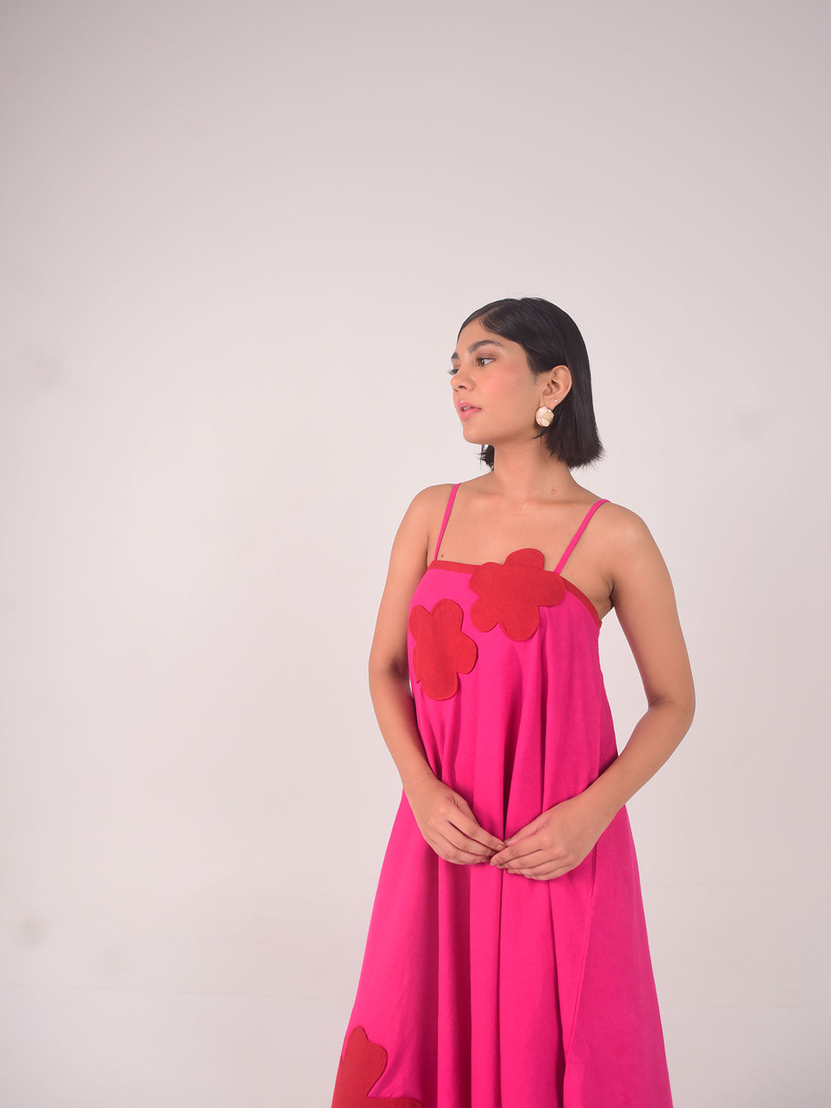 Peony Applique Dress