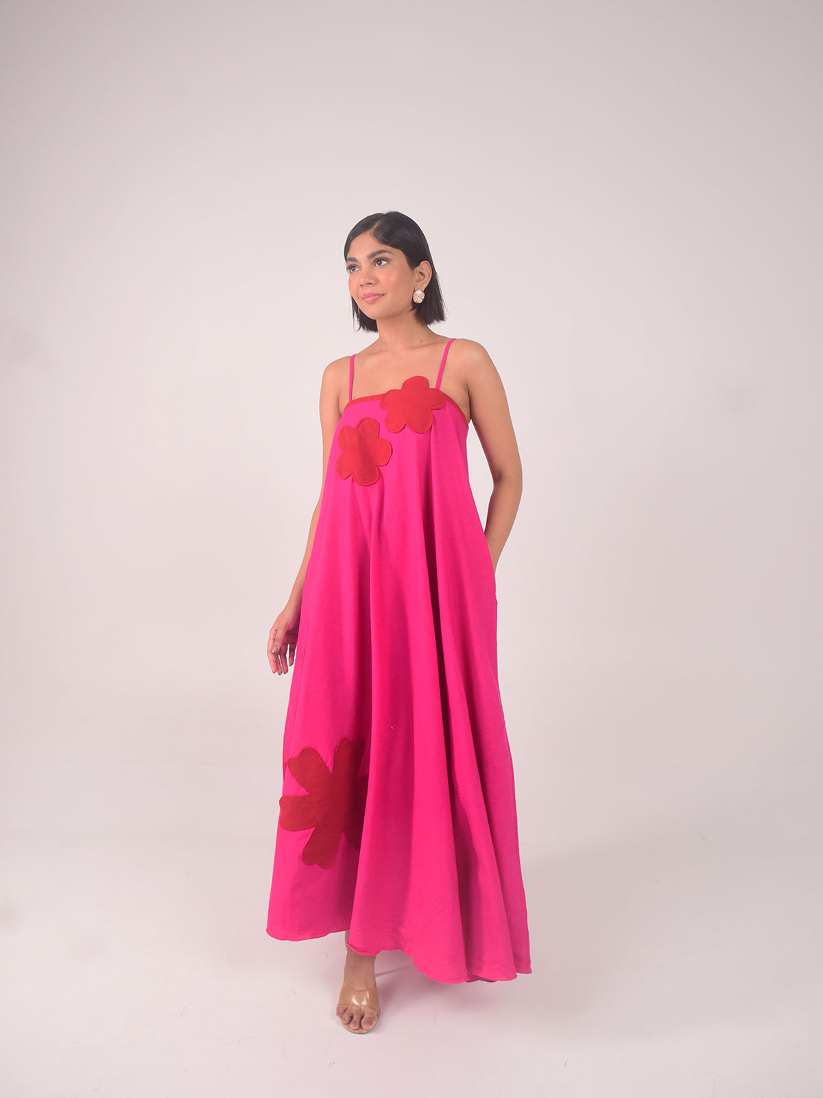 Peony Applique Dress