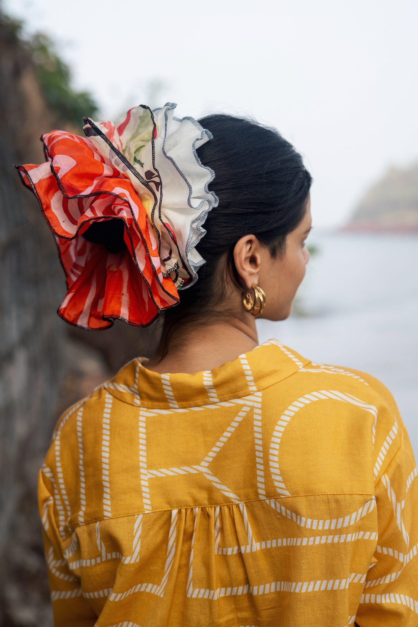 Diana Set (Mustard & Cream)