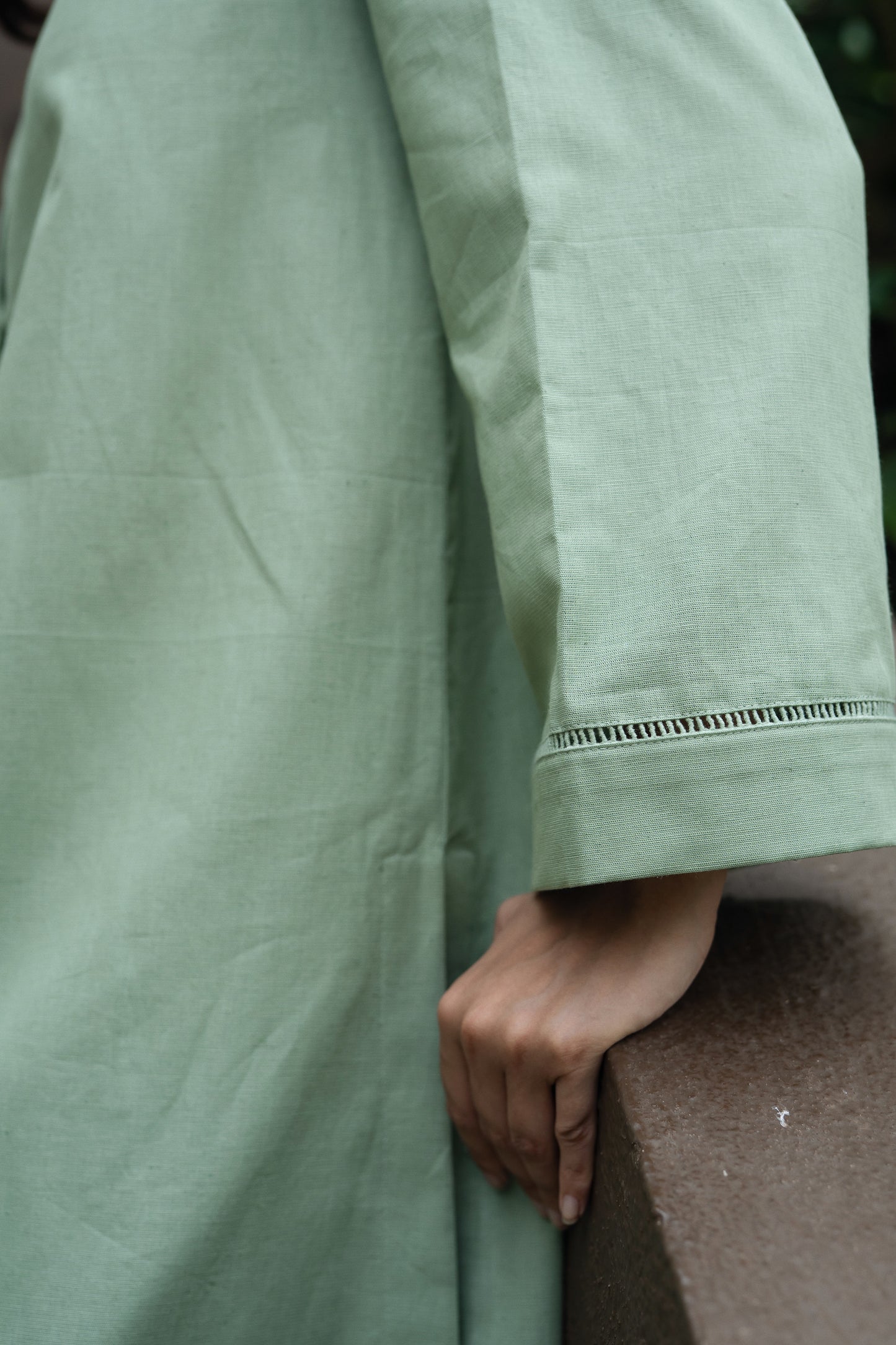 Iris Kurta Set (Olive Green)